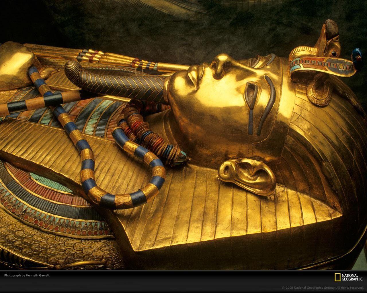 pharaoh mummy gold case