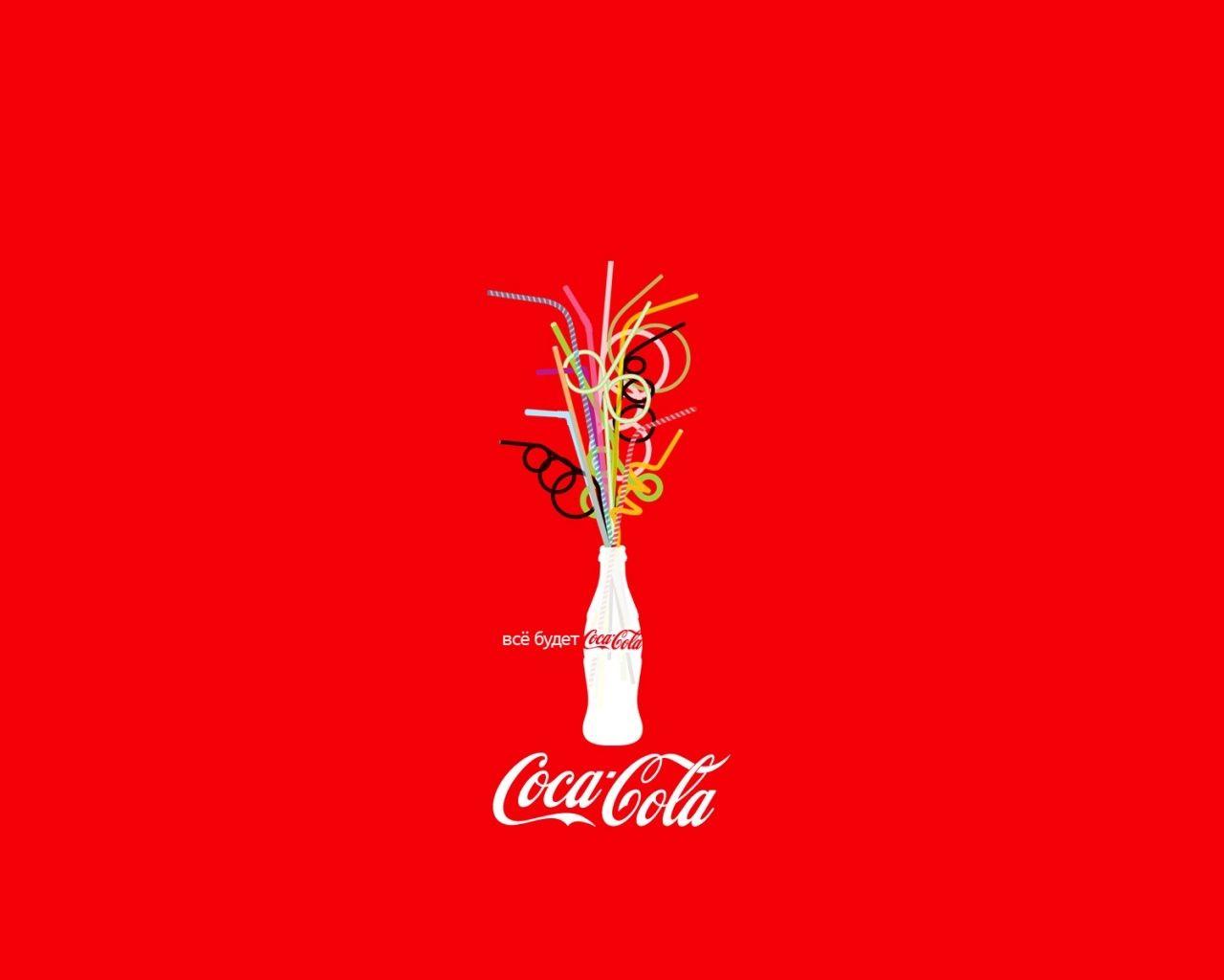 Download wallpaper 1280x1024 coca cola, bottle, bright emotions