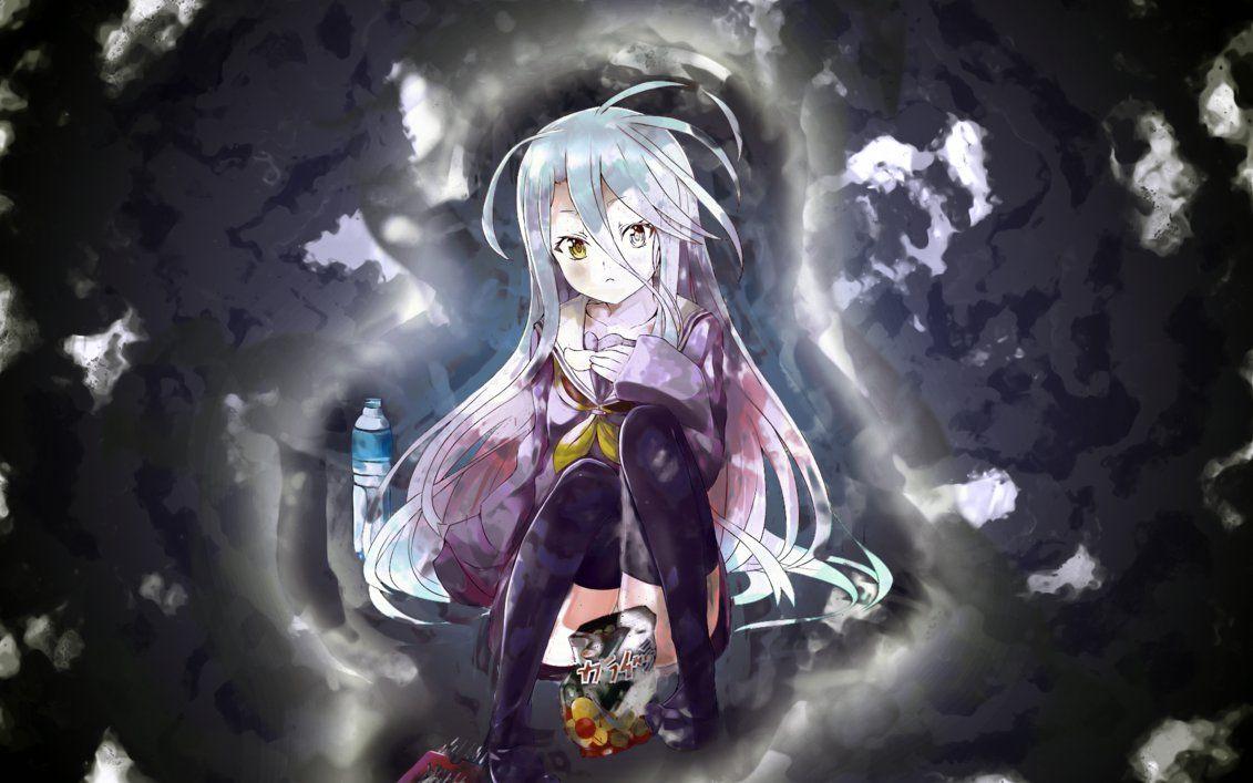 Wallpaper Shiro from No Game No Life