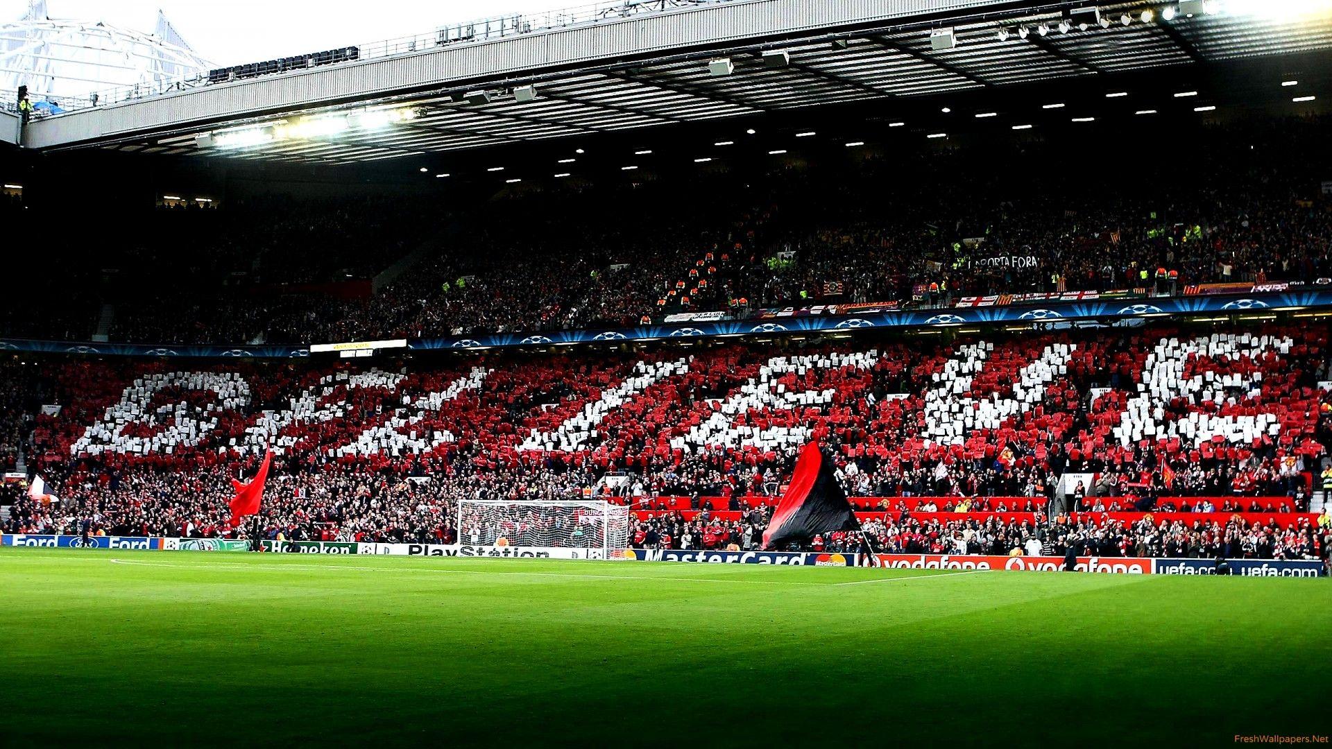 Man Utd Old Trafford Stadium Believe Choreography wallpaper
