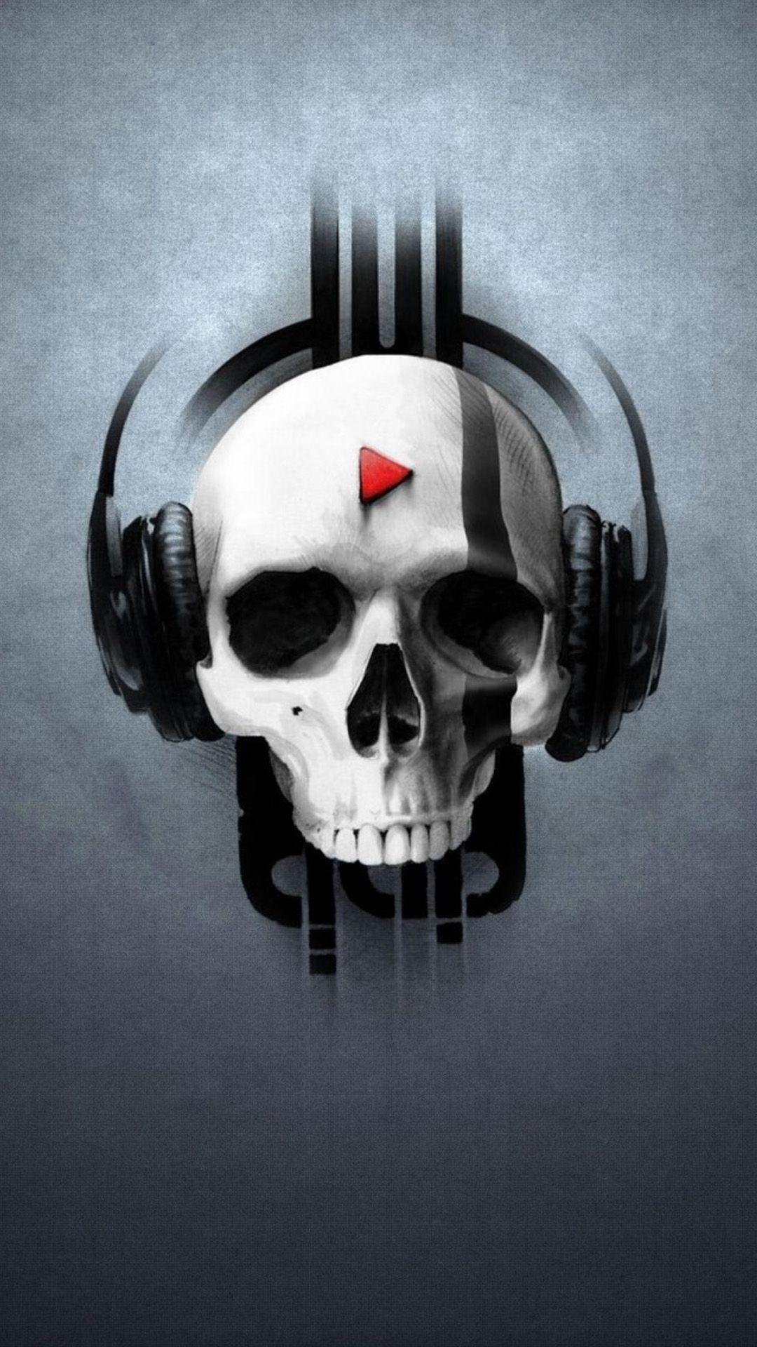 Headphones skull