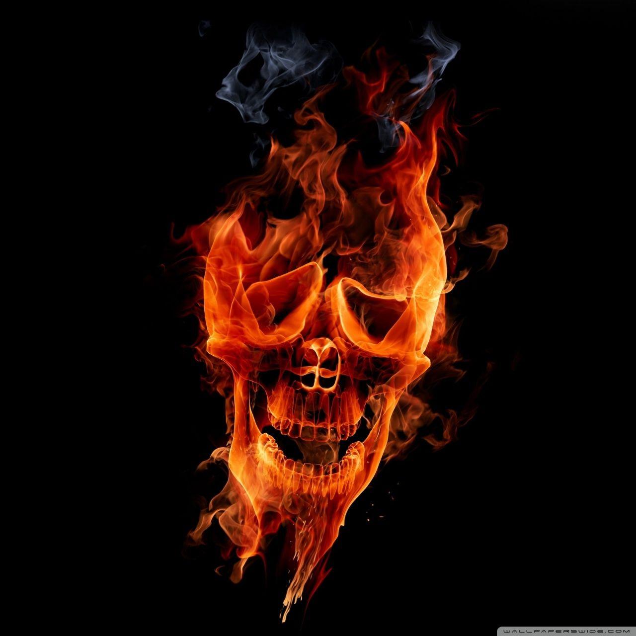 Fire Skull ❤ 4K HD Desktop Wallpaper for 4K Ultra HD TV • Tablet