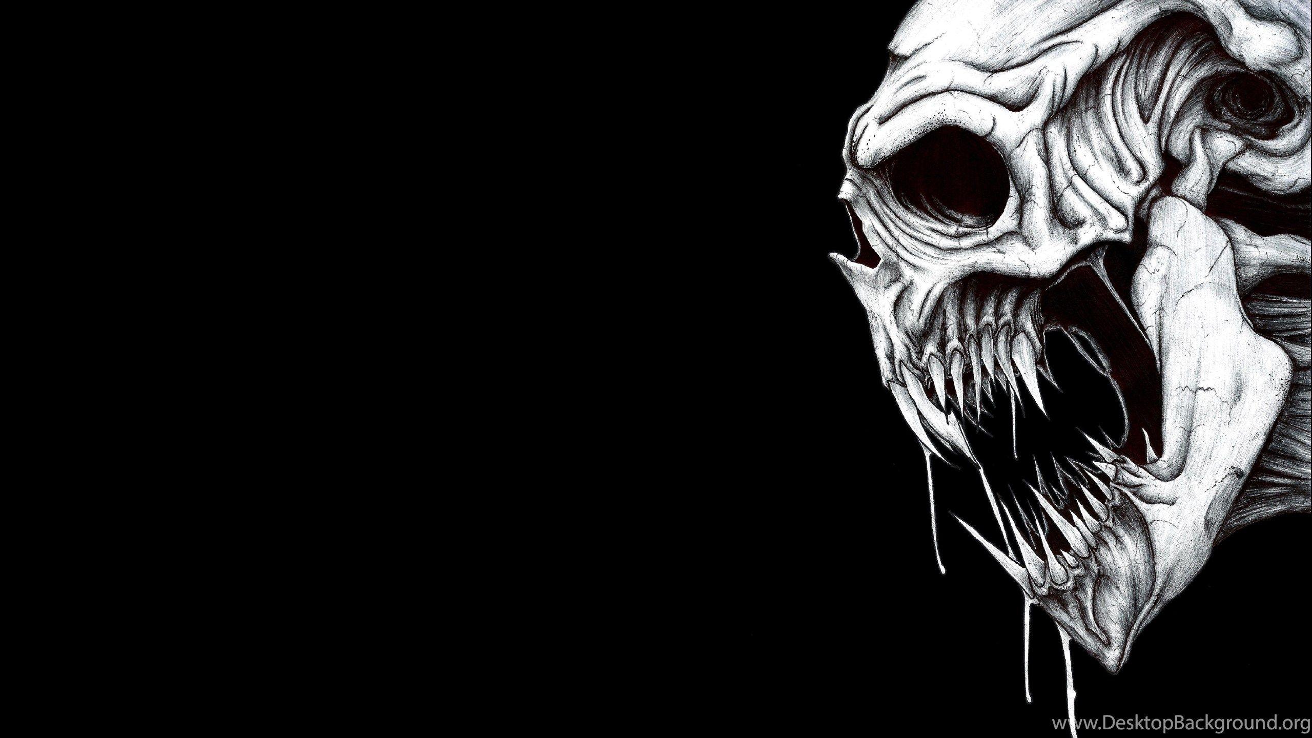 Dark Skull Evil Horror Skulls Art Artwork Skeleton D Wallpaper