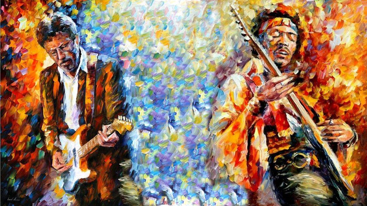 Hendrix And Clapton Wallpaper By Crosshair Games