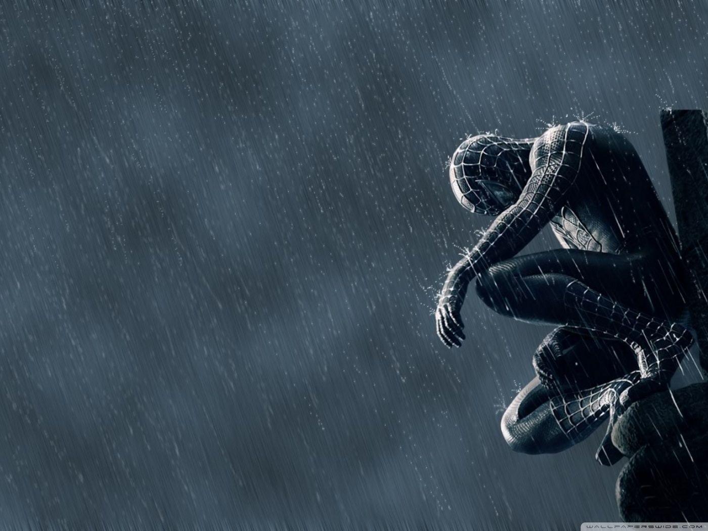 Spider Man In The Rain ❤ 4K HD Desktop Wallpaper for 4K Ultra HD TV