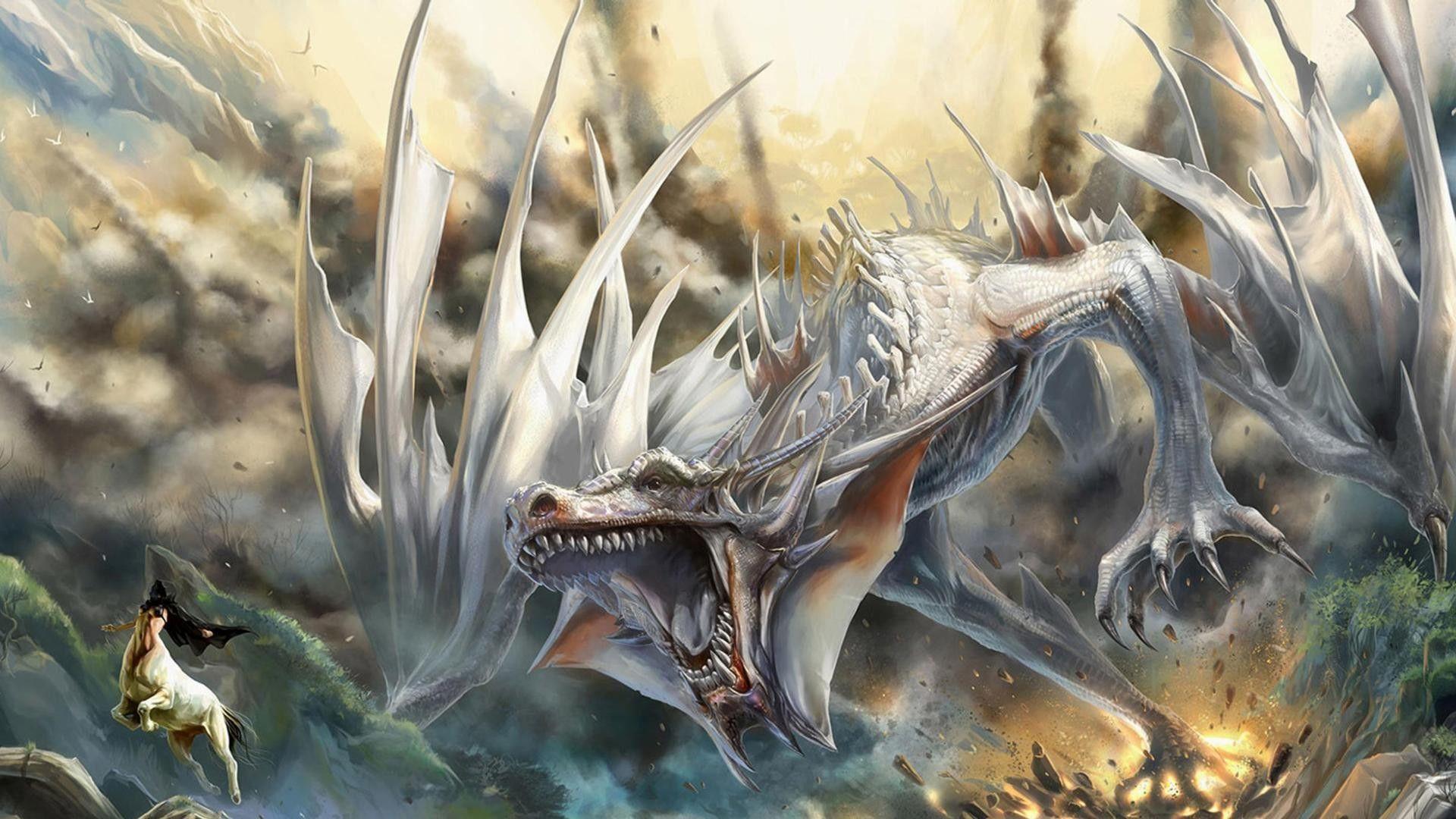 White Dragon Wallpaper