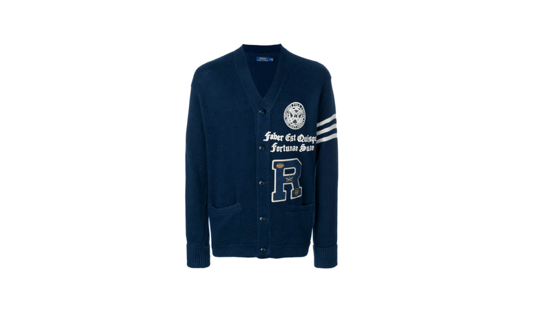POLO Ralph Lauren Varsity Print Cardigan