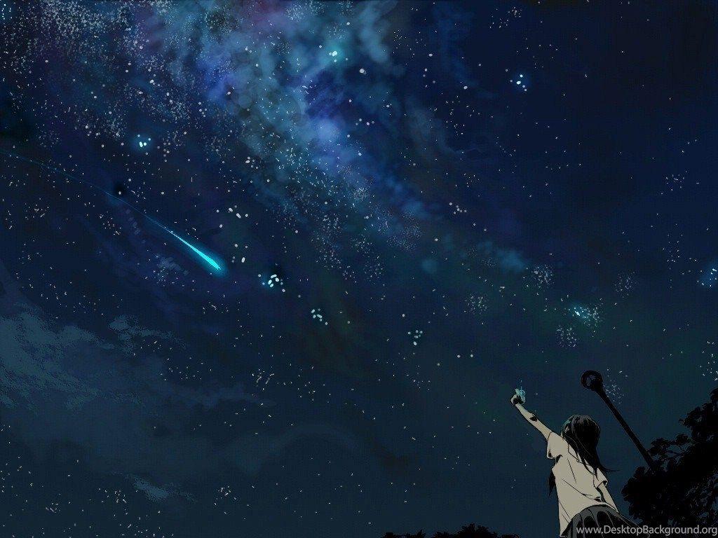 Anime, Shooting Stars Wallpaper HD / Desktop And Mobile Background