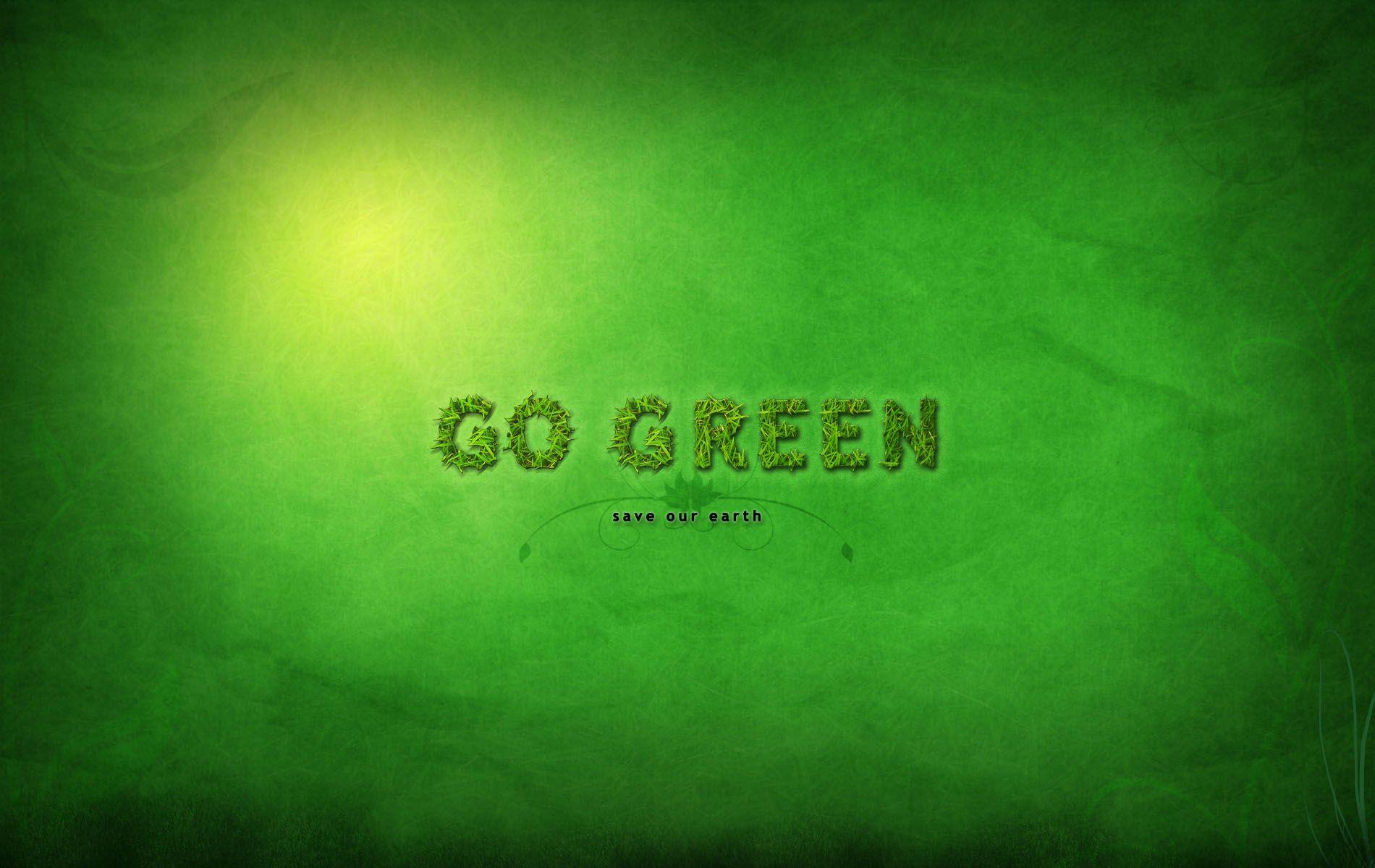 Wallpaper.wiki Go Green Earth Day Wallpaper Background PIC
