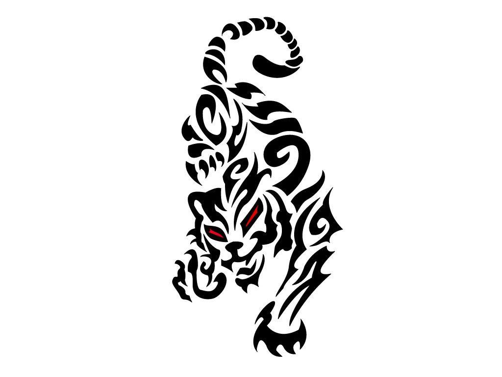 Free Designs Real Tribal Tiger Tattoo Wallpaper Downl on Fine Tribal