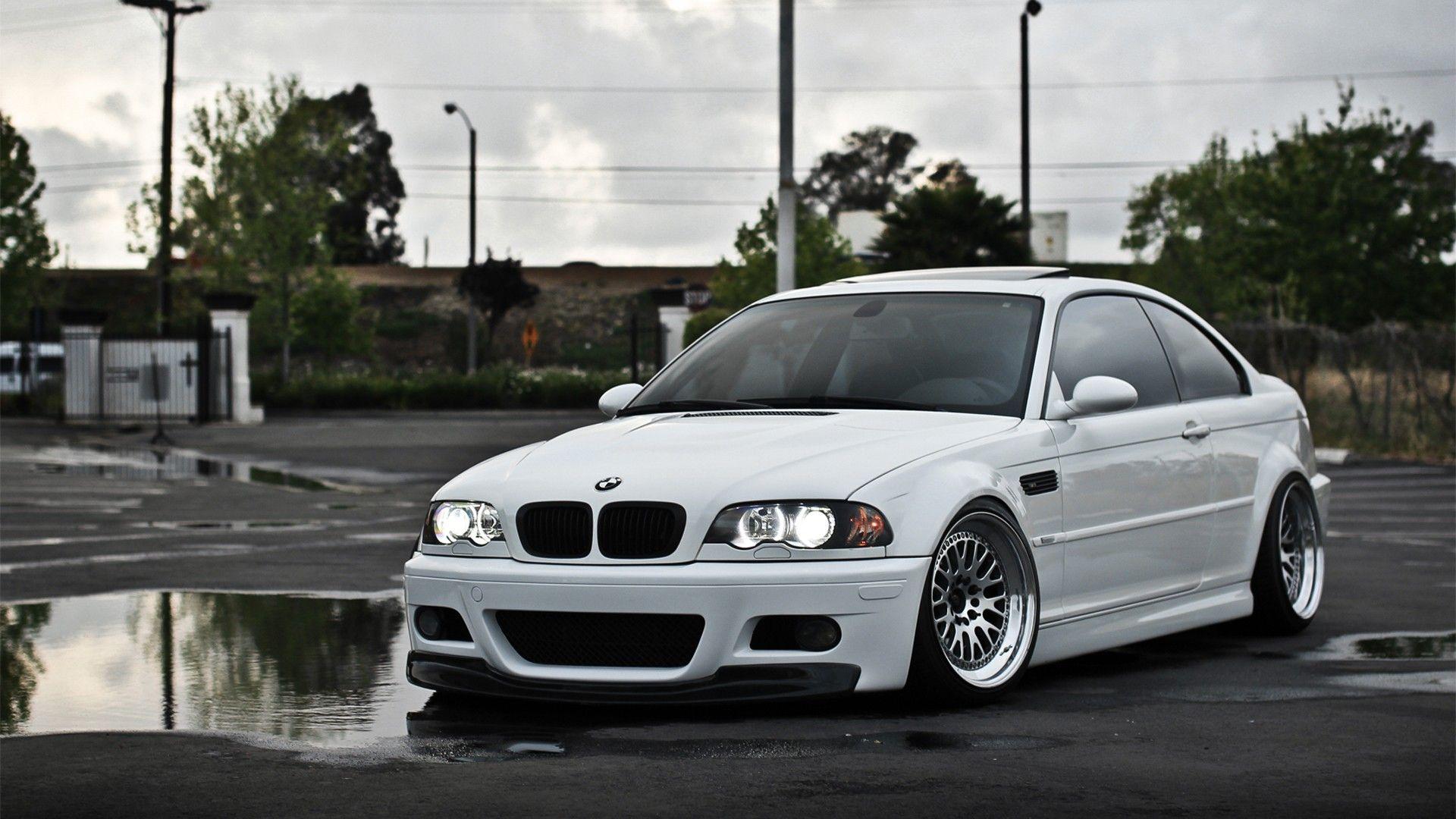 Bmw E46 Coupe Whit HD Wallpaper, Background Image
