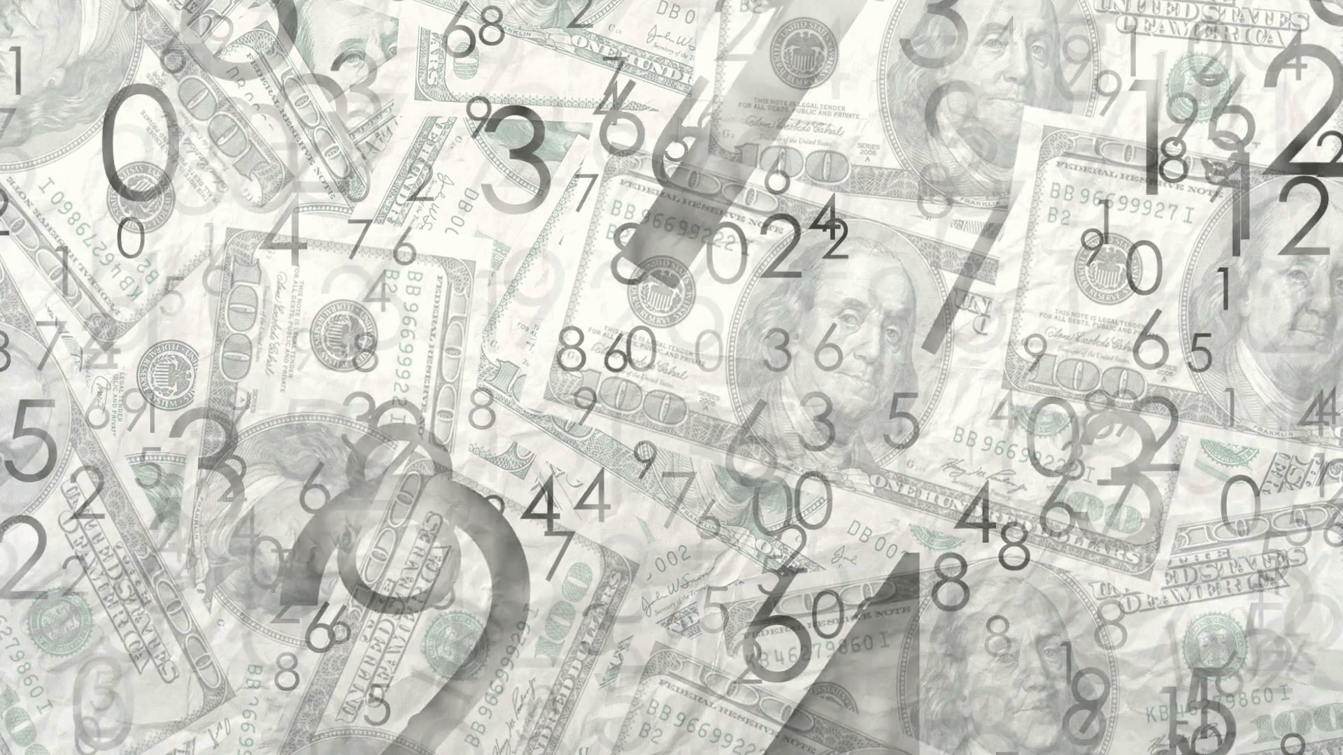 Financial background, money Motion Background