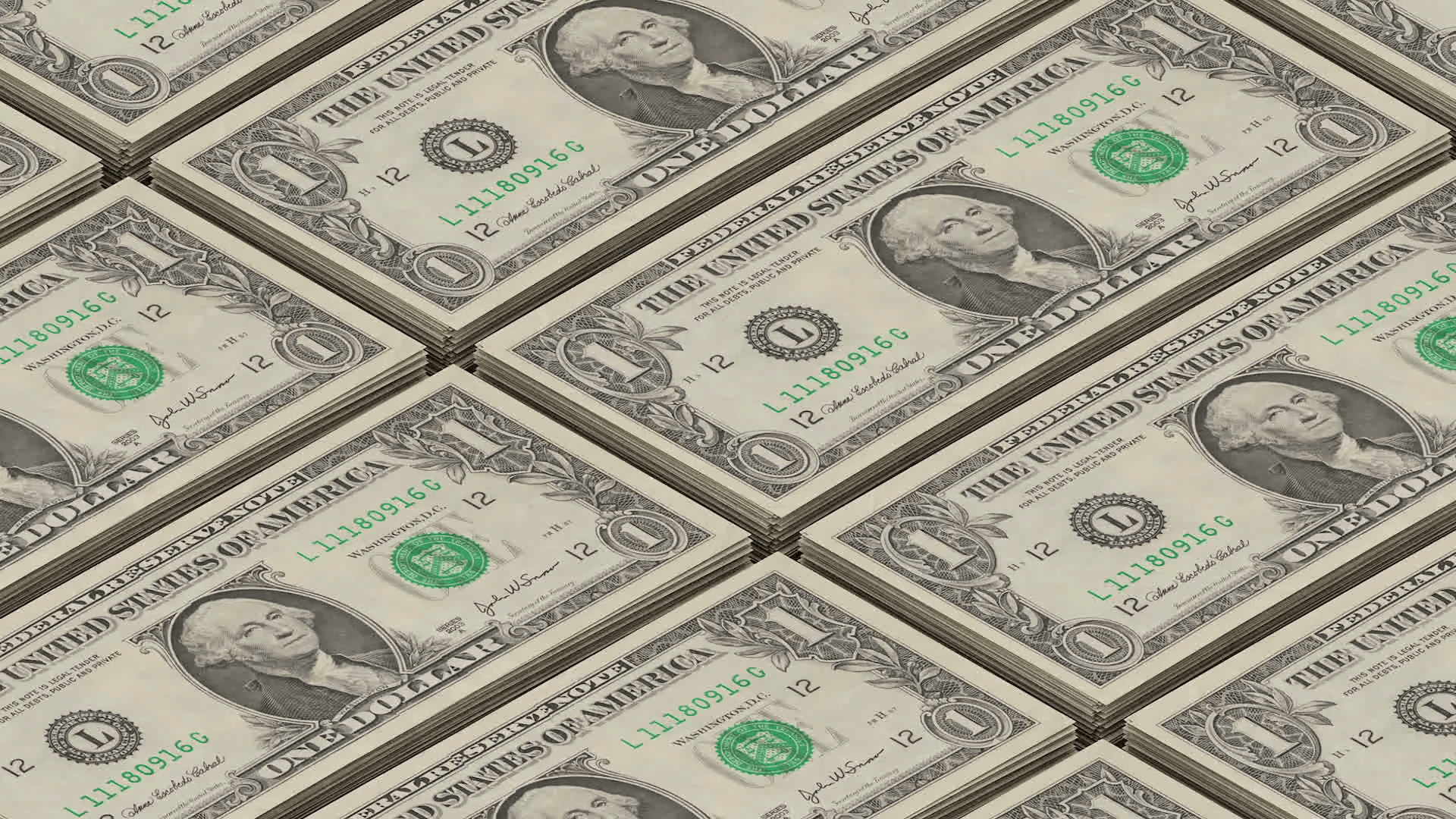 Dollar bills. Money background. Motion Background