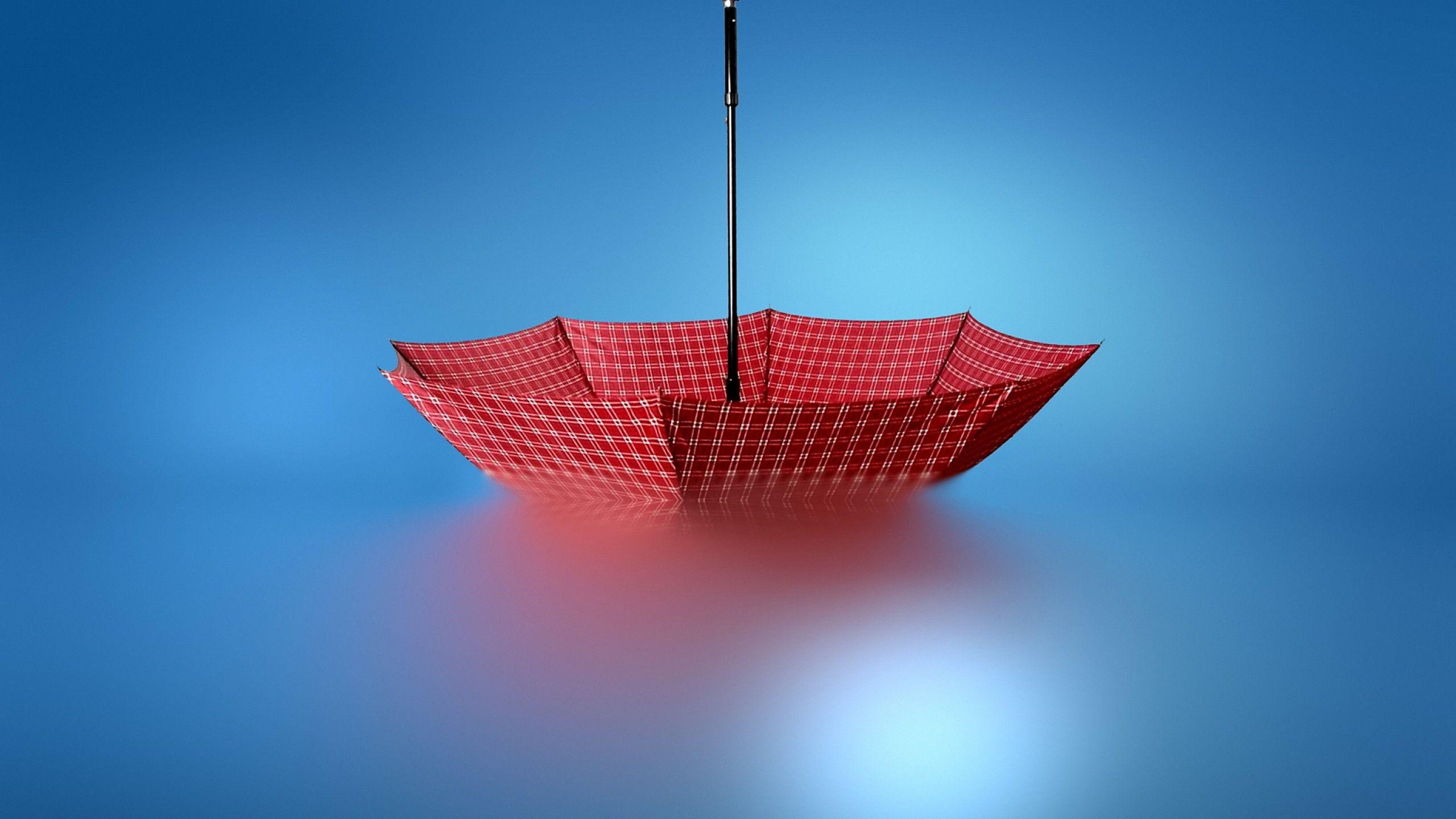 Wallpaper Umbrella, Upside down, Floating, HD, Creative Graphics