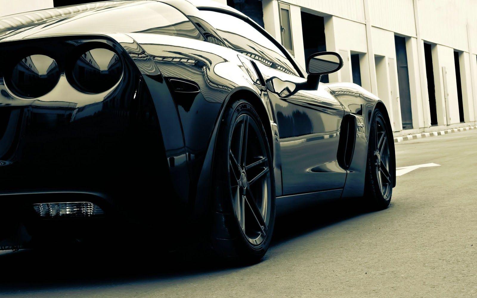 Black Corvette Sport Car HD Wallpaper. HD Desktop Wallpaper