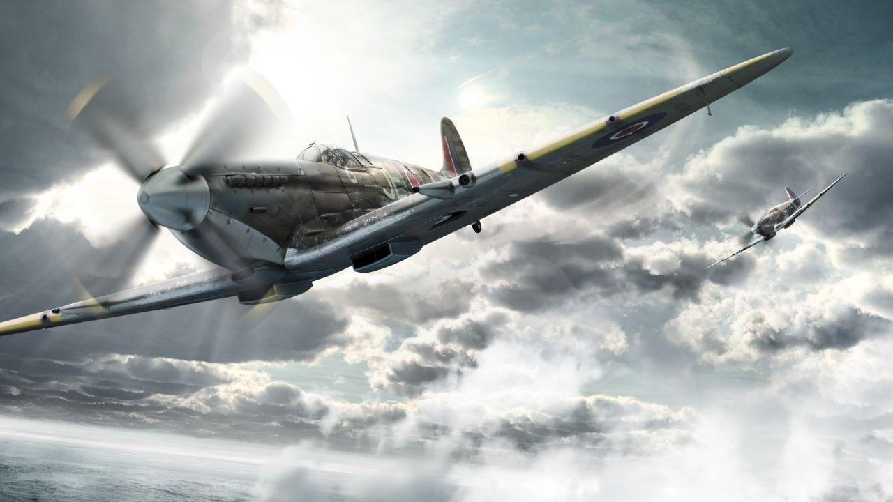 Wallpaper Supermarine Spitfire, Fighter aircraft, Royal Air Force