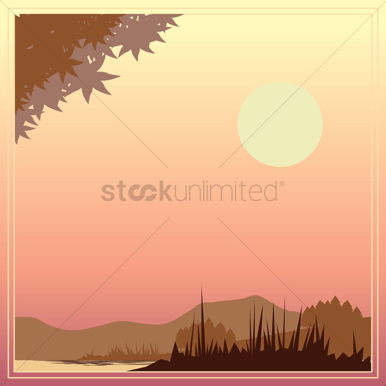 Sunrise background design Vector Image