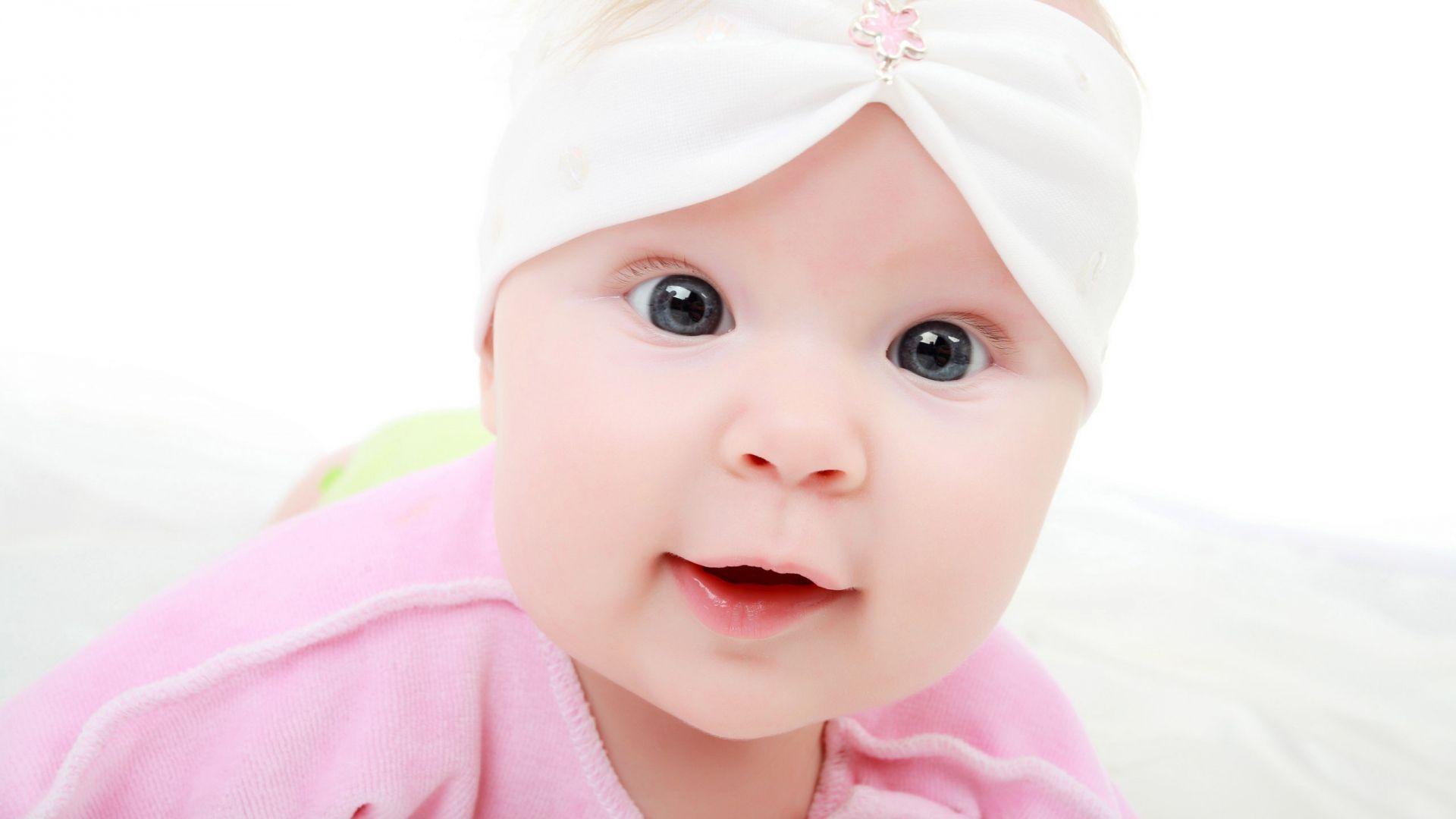 Child Baby Big Eyes Bandage Girl 16560 HD Wallpaper