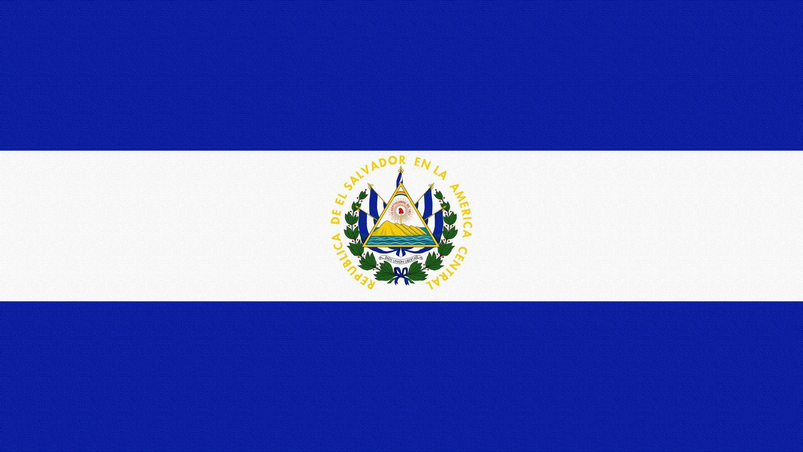 bandera de fondo de pantalla, El Salvador, las líneas de HD