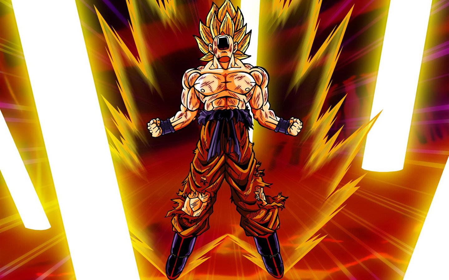 High resolution Goku HD 1440x900 wallpaper for desktop