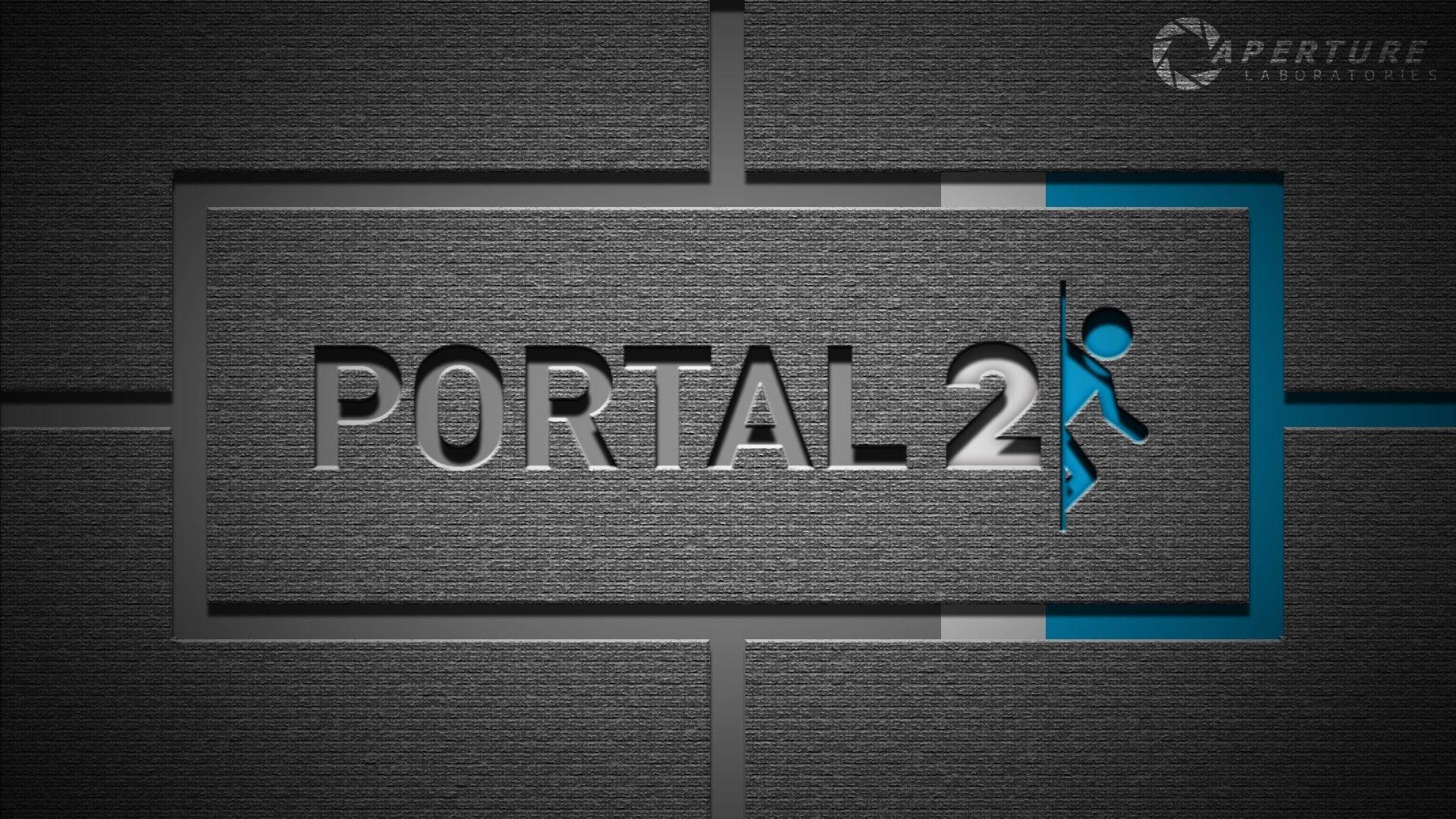 Download Wallpaper 1920x1080 portal background, graphics, people