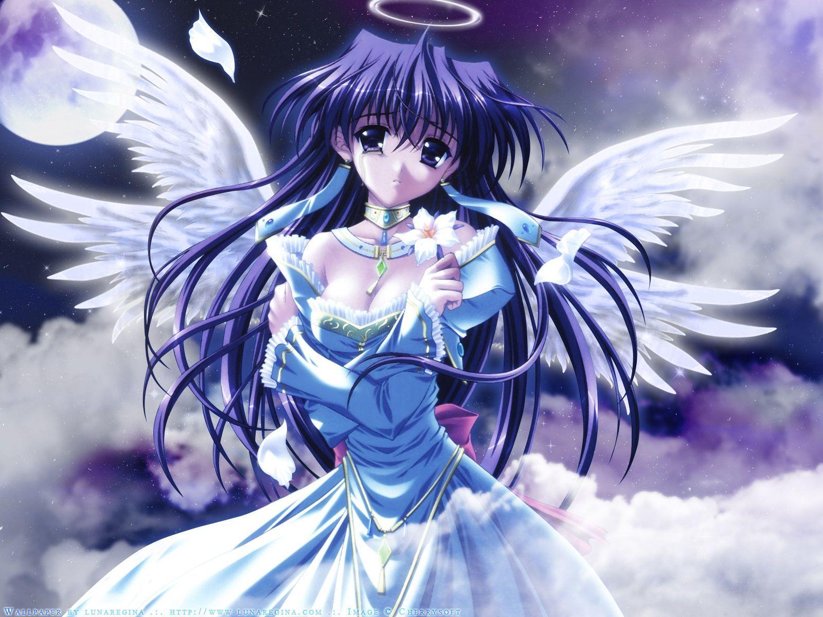 angel, fan art, anime girls, artwork HD Wallpaper
