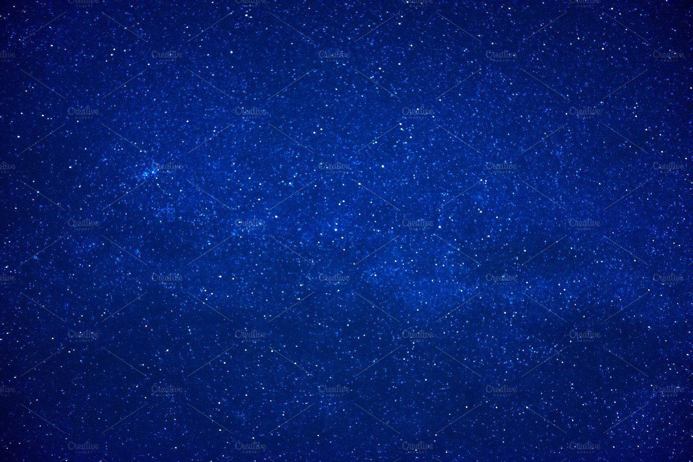 Blue dark night sky Nature Photo Creative Market