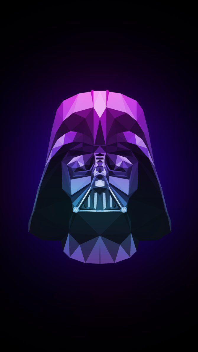 Darth Vader 2 Low Poly Phone Wallpaper