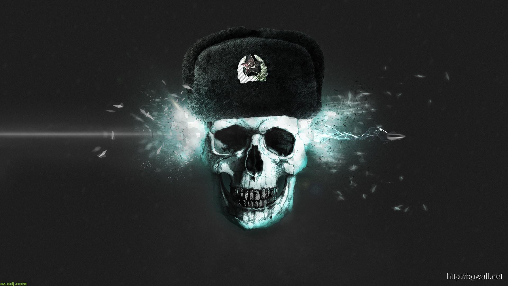 Bullet Hit Skull Wallpaper HD