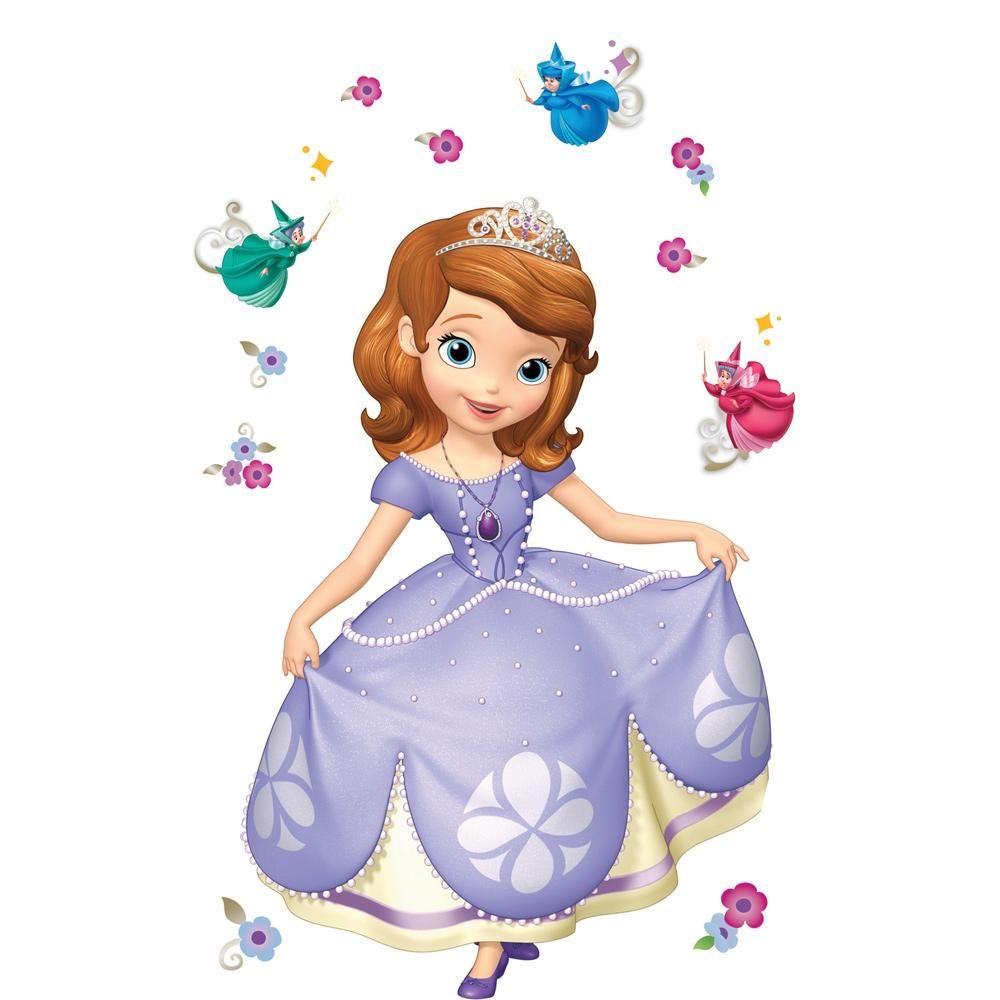 York Wallpaper Sofia the First Peel and Stick Giant Wall Decals