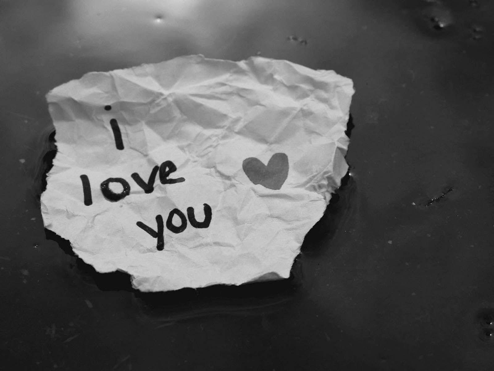 Black And White I Love You Wallpaper HD