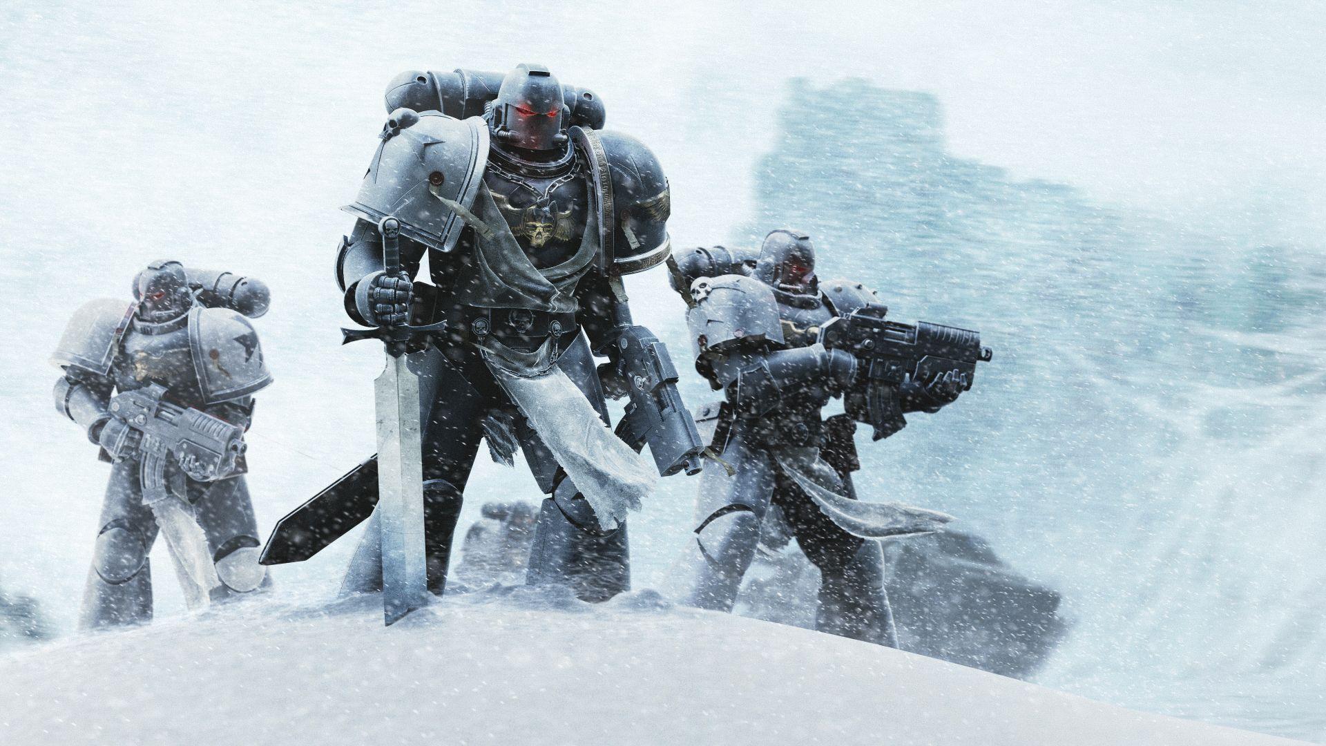 Black Templars securing a drop zone
