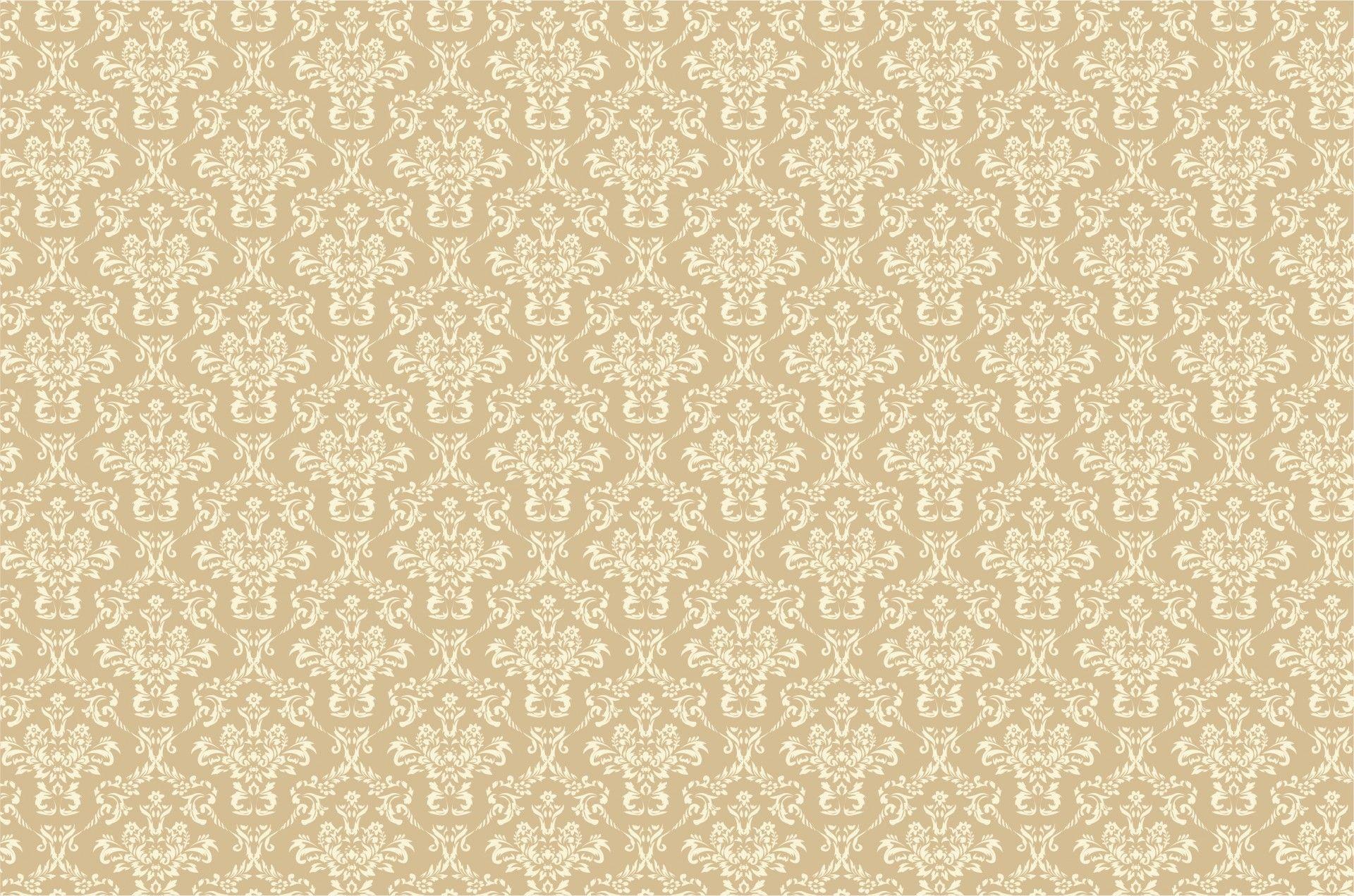 Damask Pattern Background Brown Free Domain