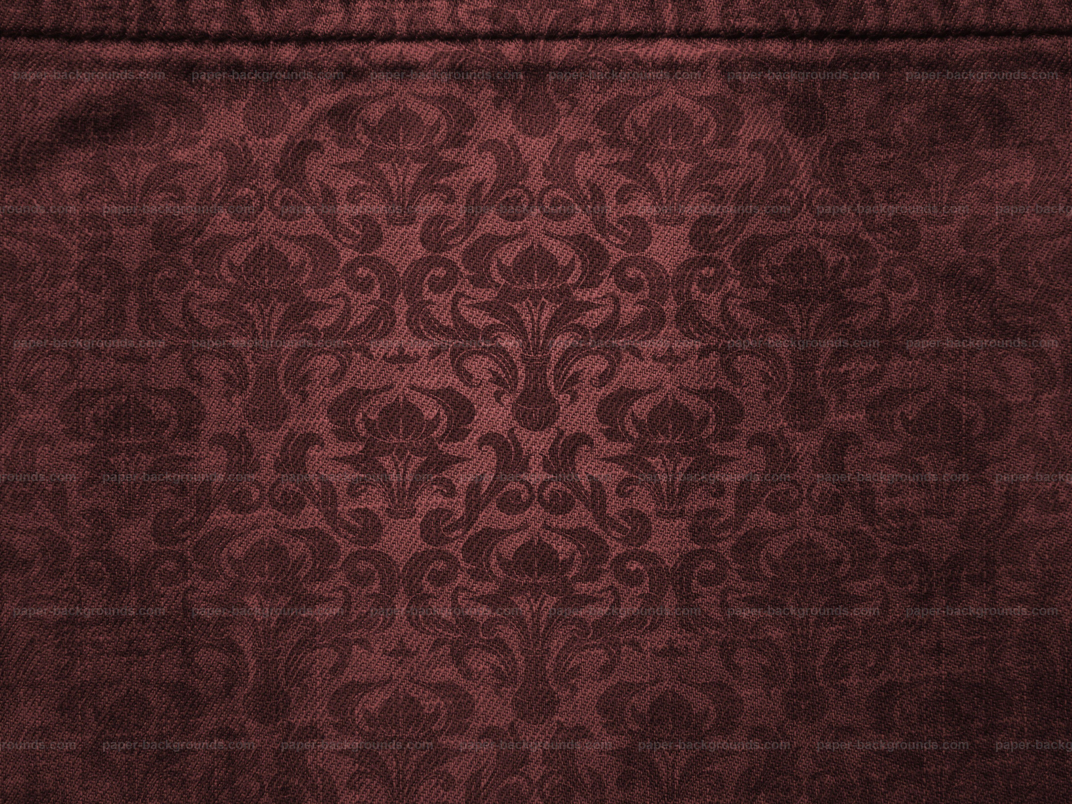 Paper Background. Brown Canvas with Damask Pattern Background