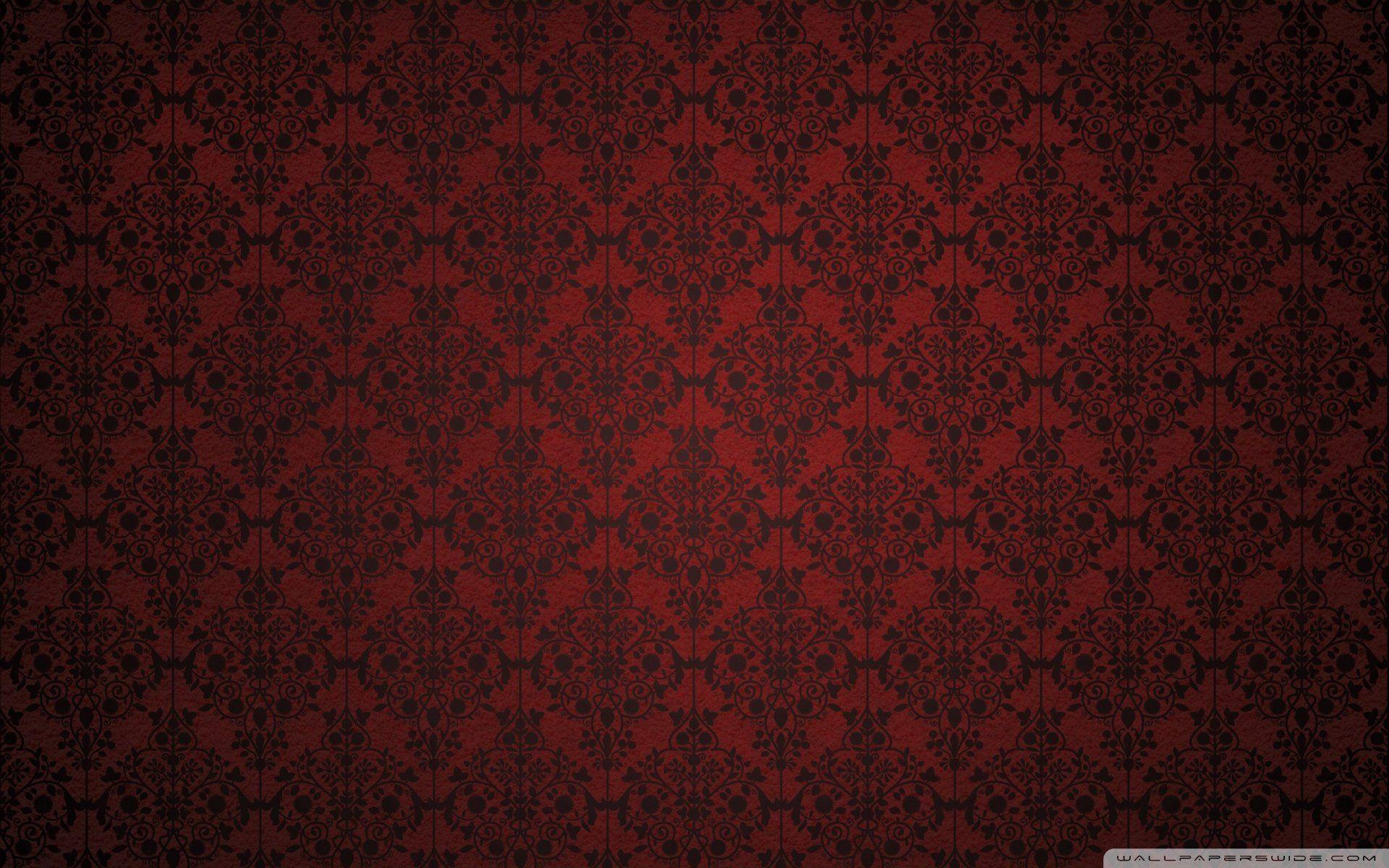 Red Damask Background