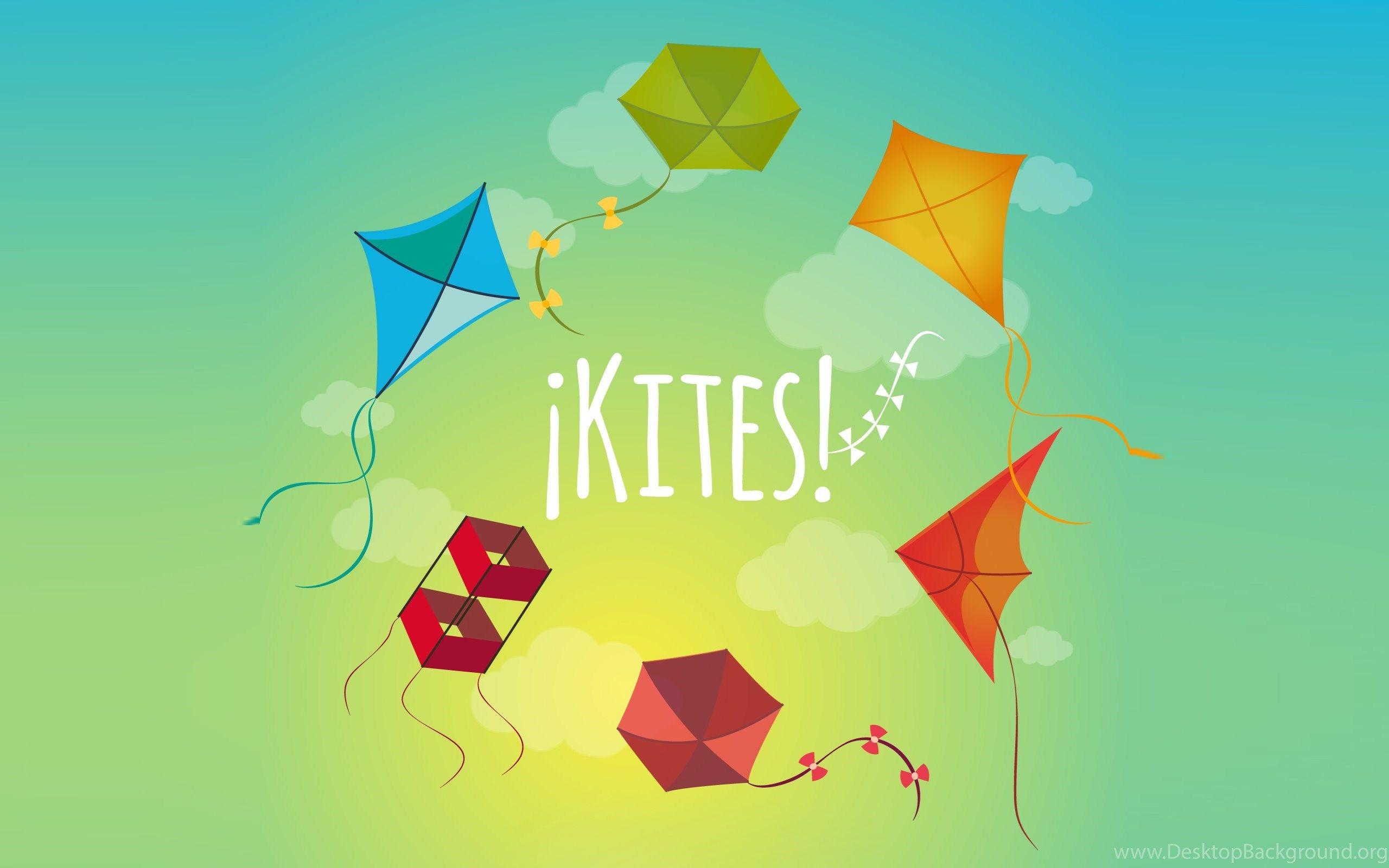 Happy Uttarayan Makar Sankranti Kite Flying Day Wallpaper Desktop Background