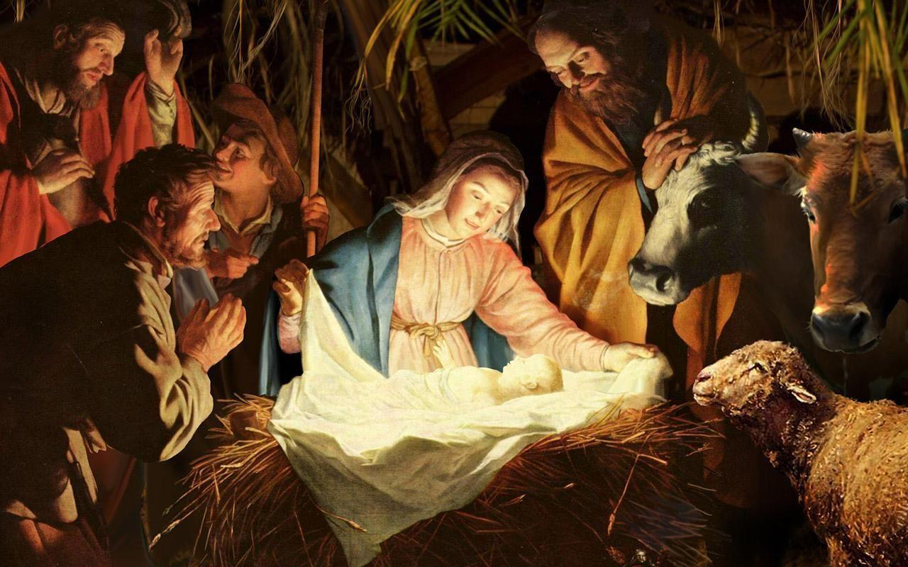 Jesus in Manger Live Wallpaper screenshot 1. Religious