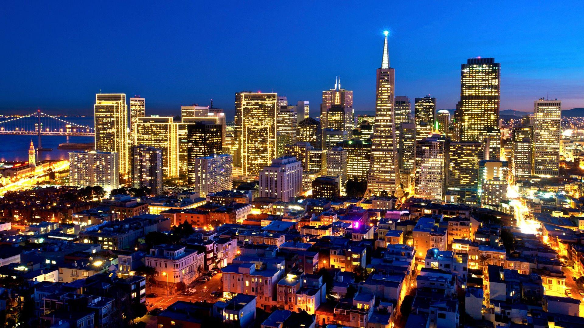 Skyscrapers: Beautiful San Francisco Night Thebeautifulbay
