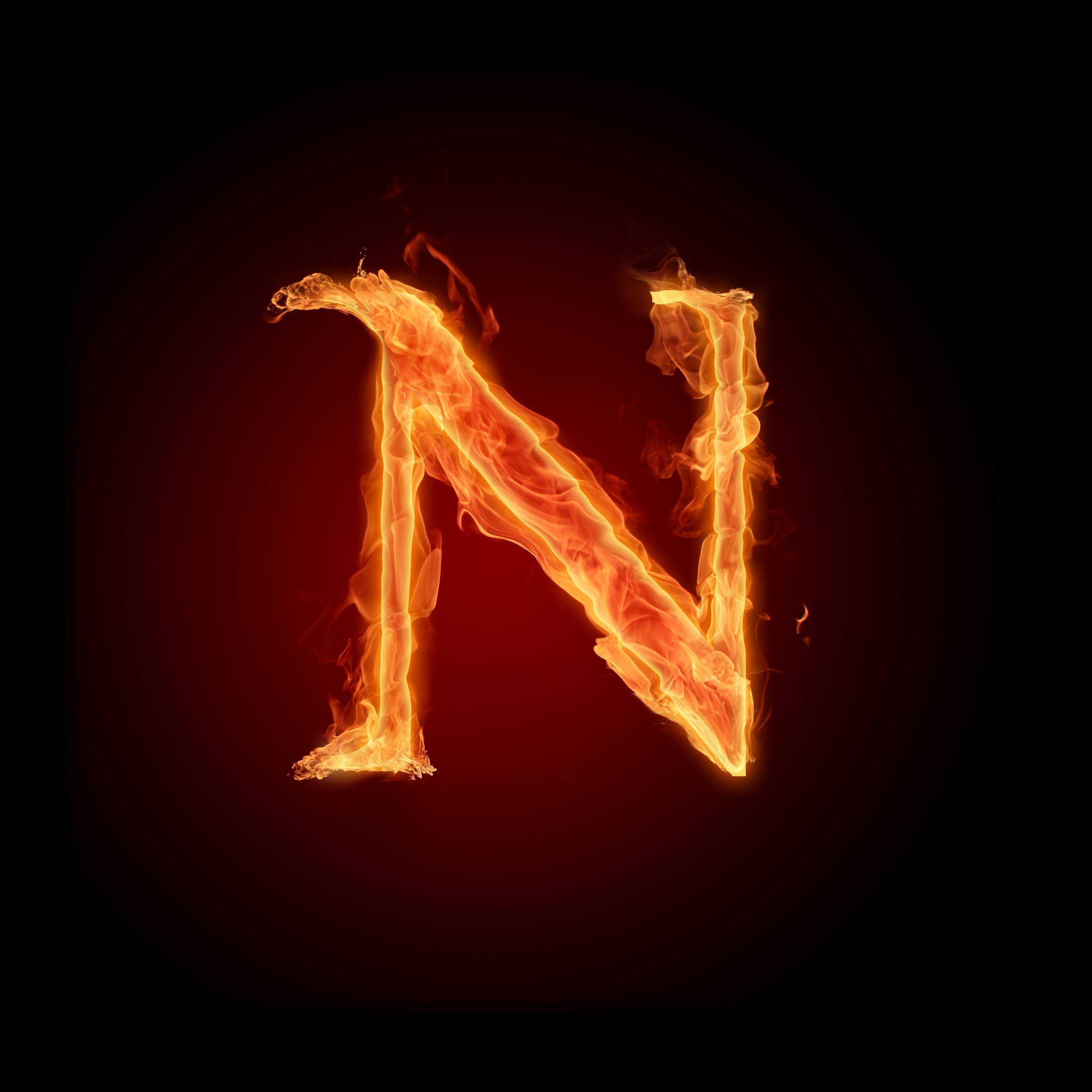 Inspirational M Logo Wallpaper In Fire