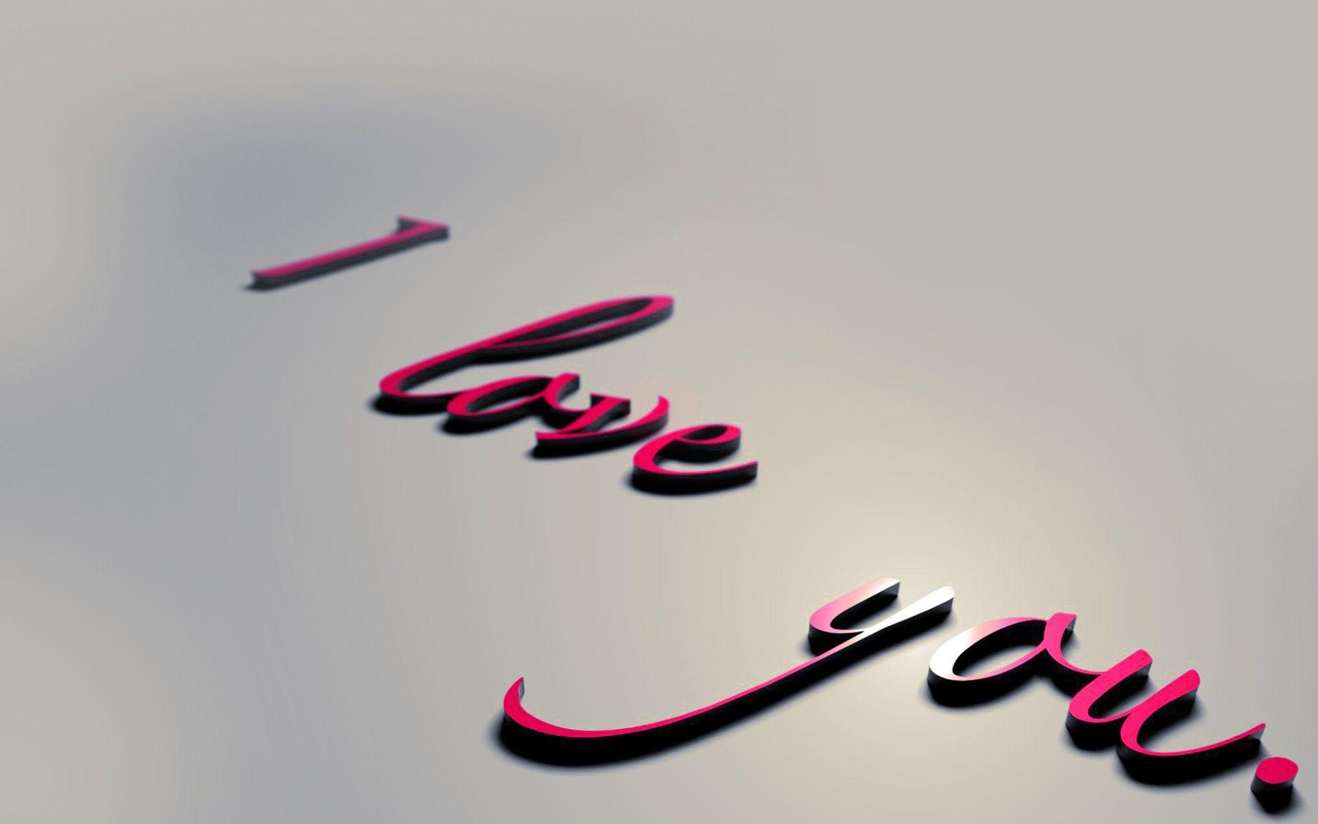Free I Love You3D Wallpaper HD Image Widescreen You D Text Of