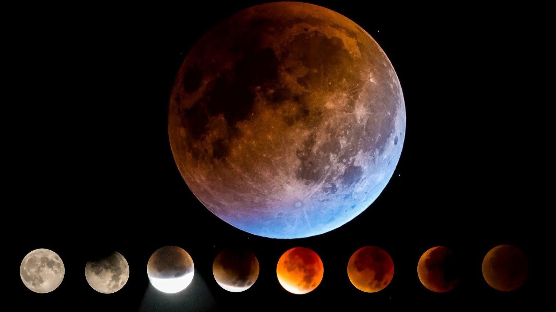 Super Blue Blood Moon Lunar Eclipse Wallpaper. Best HD Wallpaper