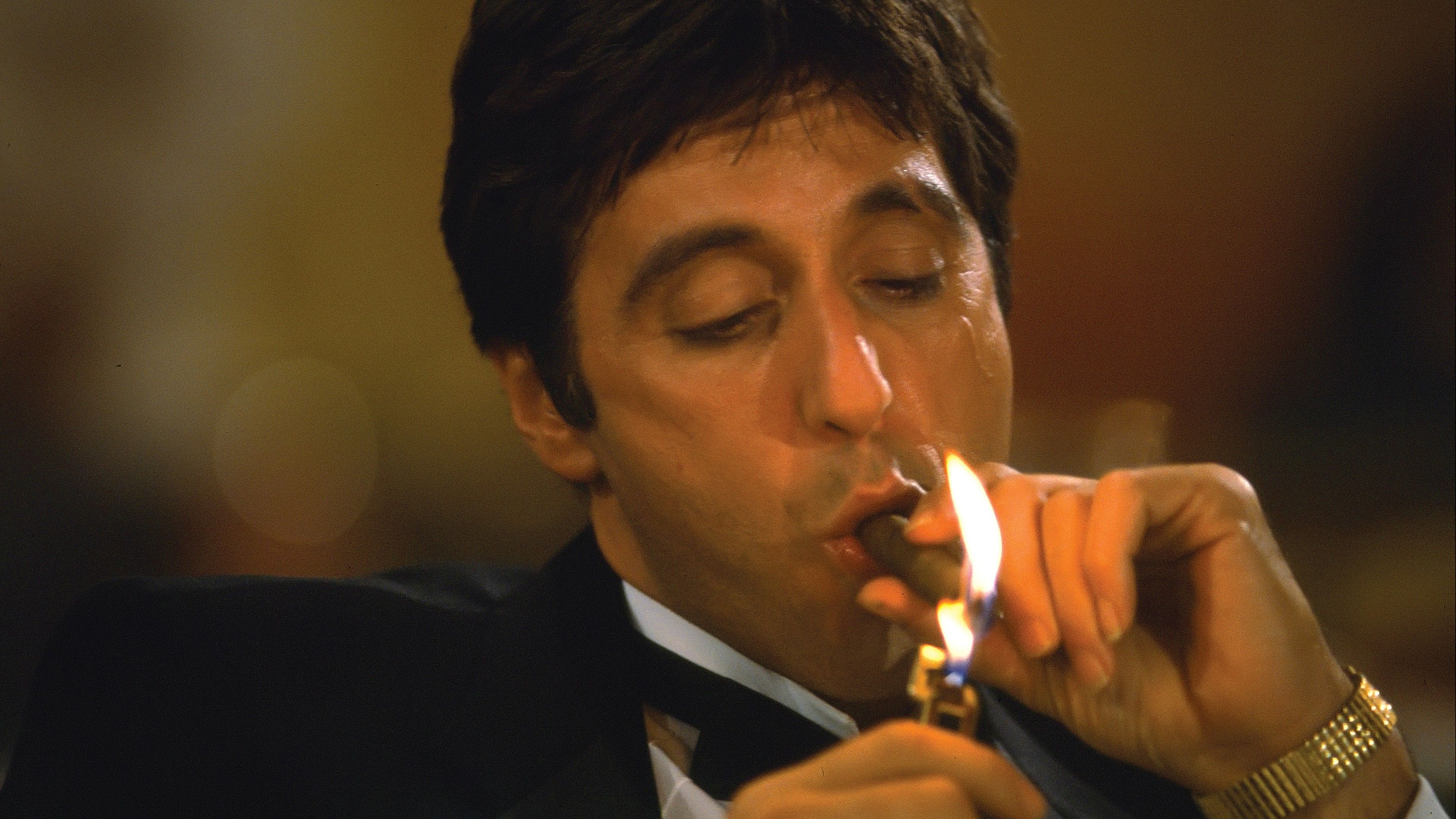 Al Pacino Cigars Lighter Movies Scarface Smoking Tony Montana