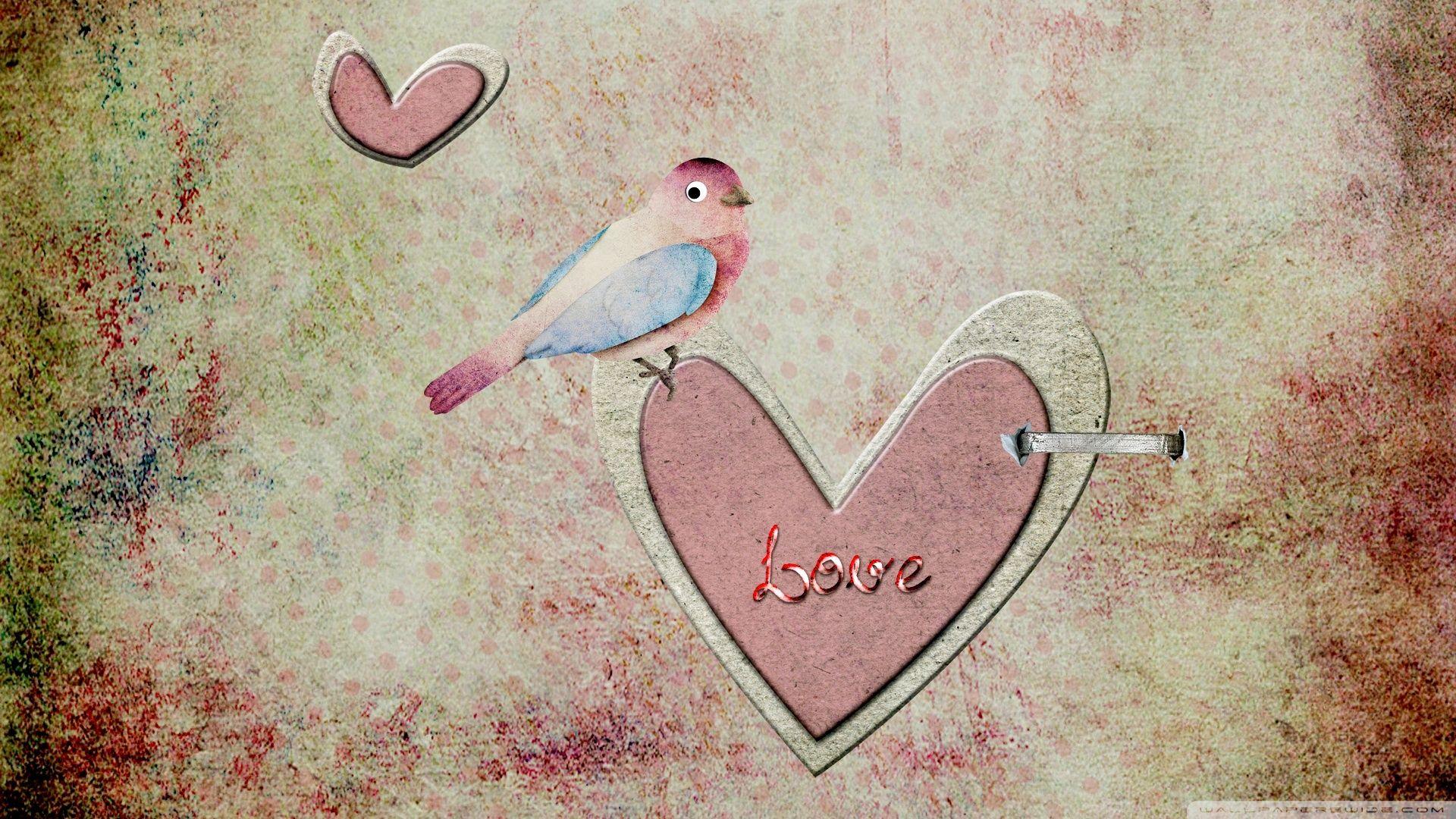 Vintage Love Desktop Wallpaper