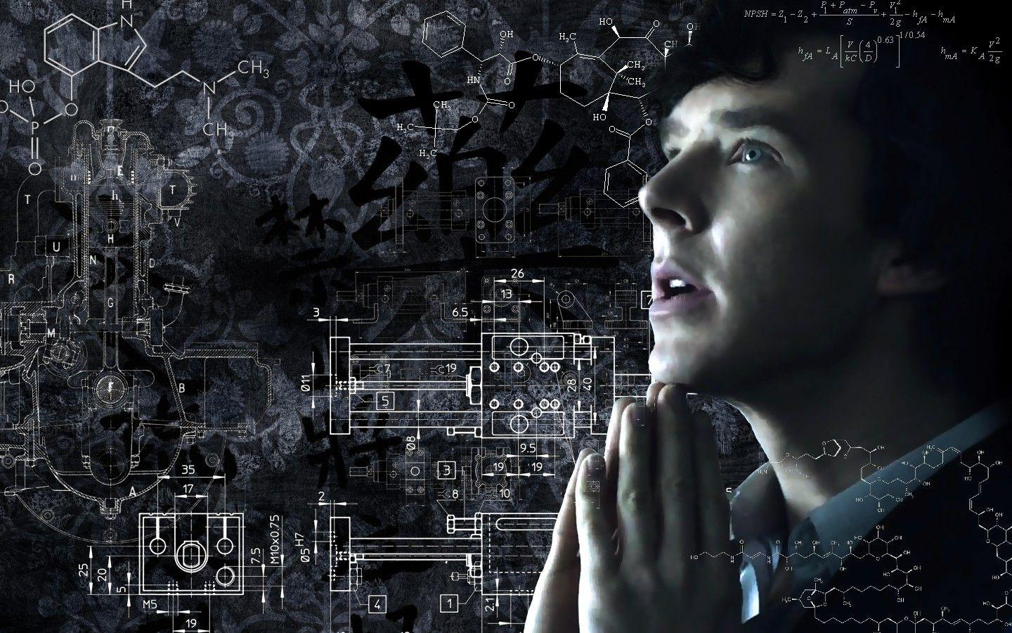 Sherlock Holmes, Science, Benedict Cumberbatch Wallpaper HD
