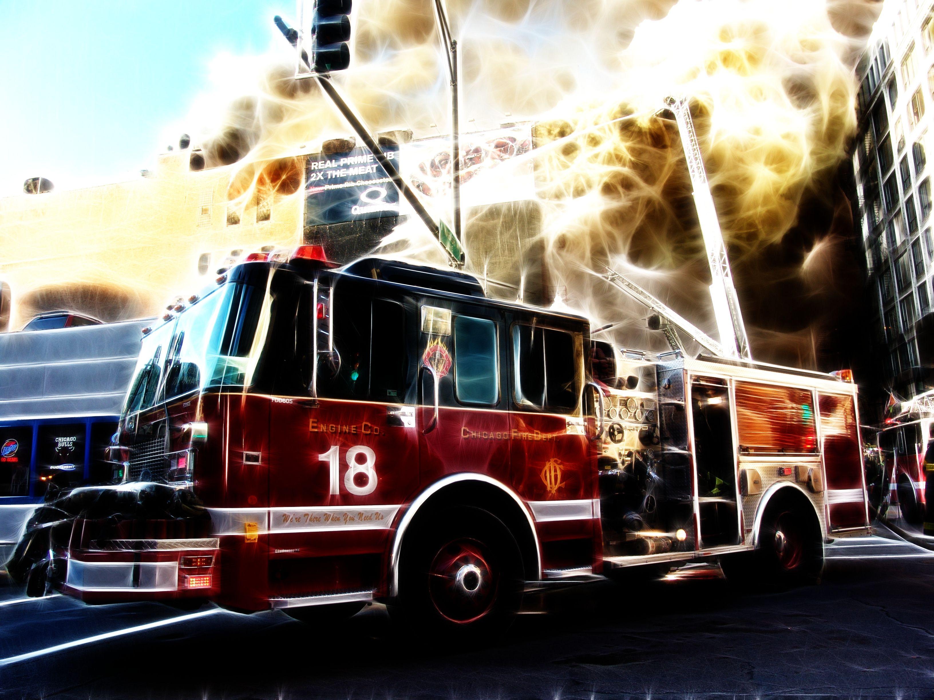Fire Truck Wallpaper and Background Image