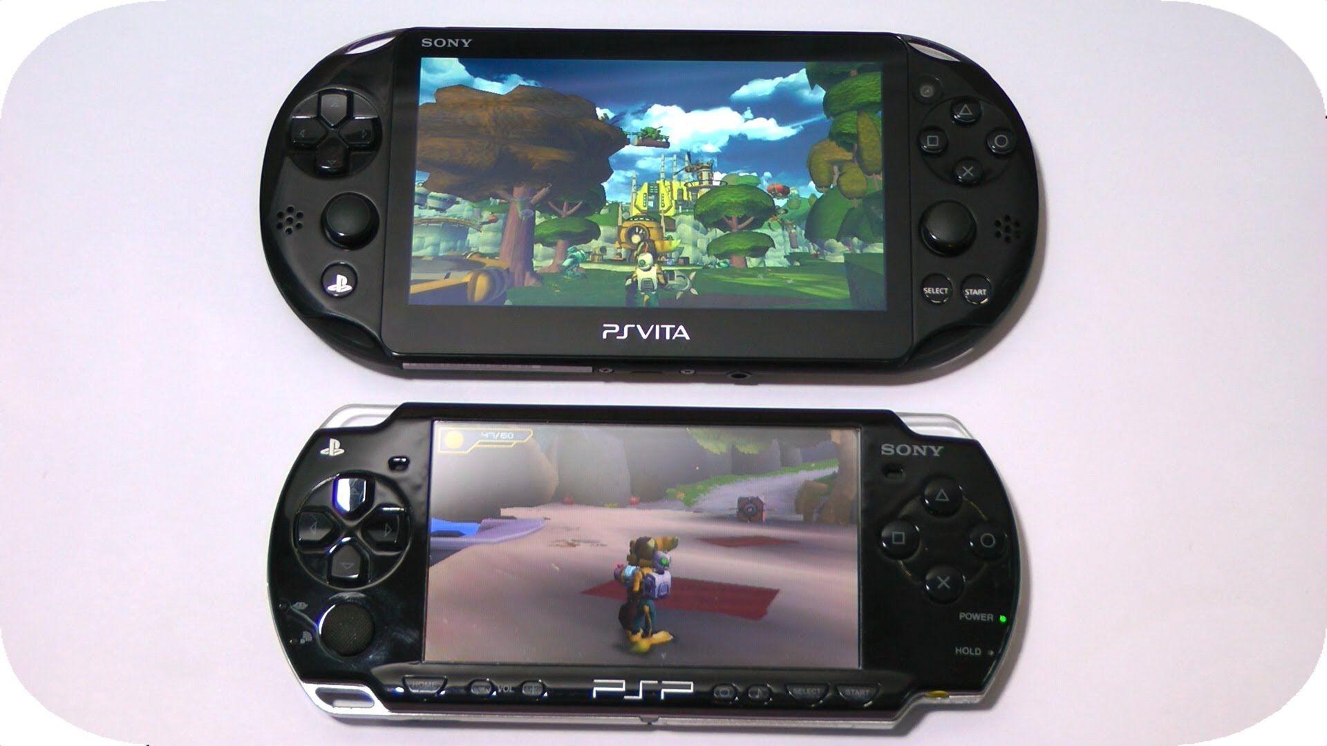 PS Vita Ratchet and Clank Trilogy vs. PSP Ratchet and Clank Size
