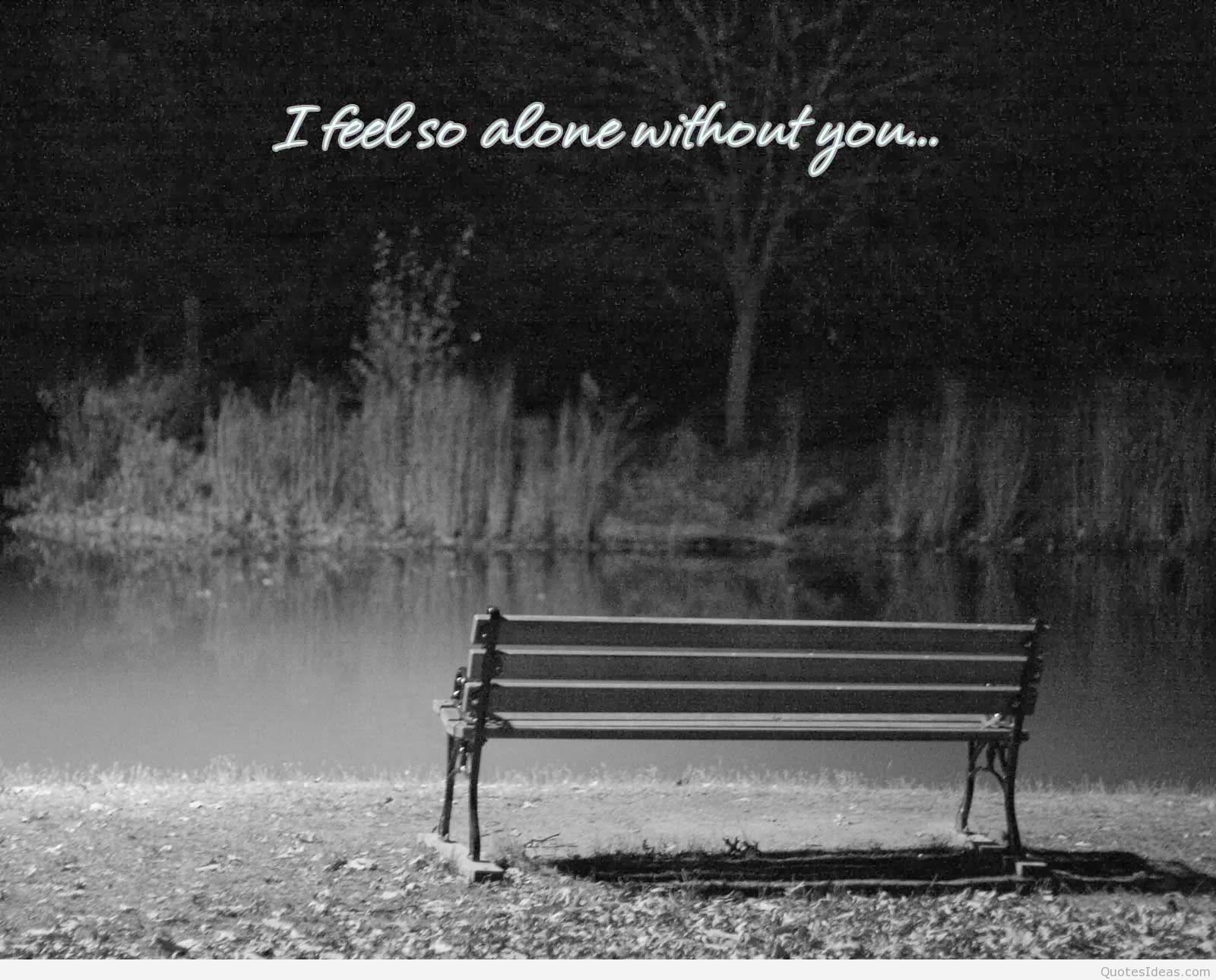 Sad alone quotes with image wallpaper hd