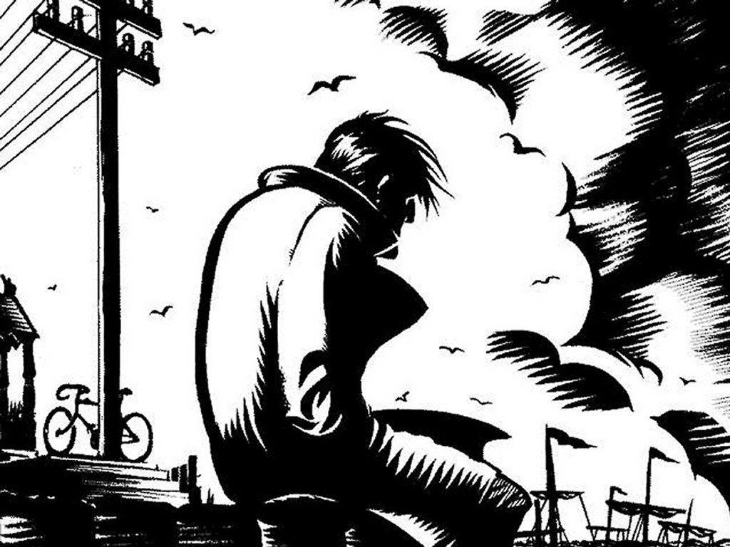 Lonely Boy Sketch Wallpaper Sketch Image Of Lonely Sad Love Boy