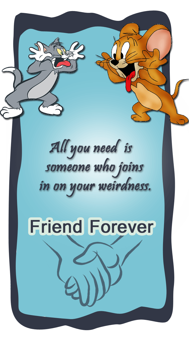 Tom Jerry Friendship card