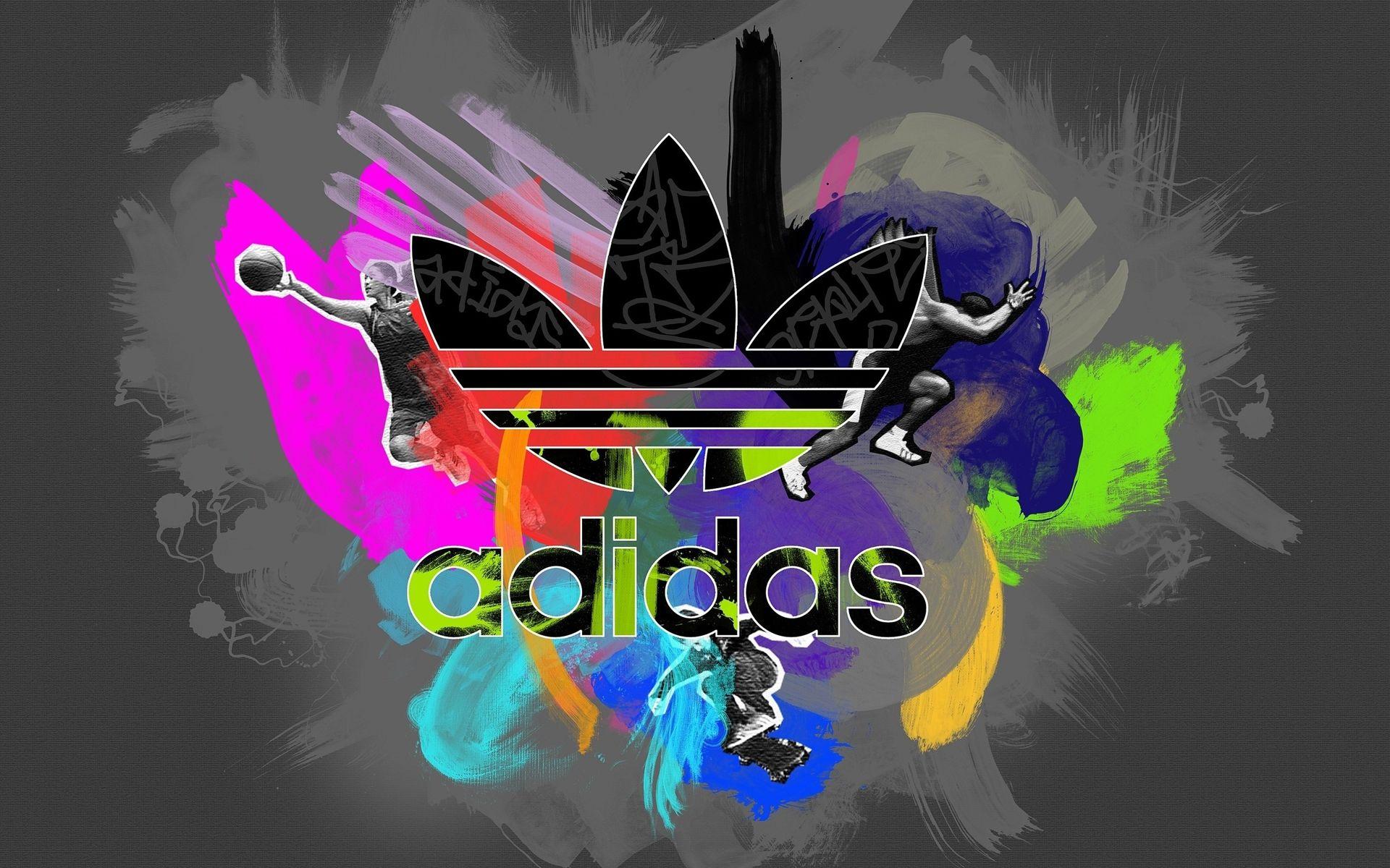 adidas logo wallpapers neon